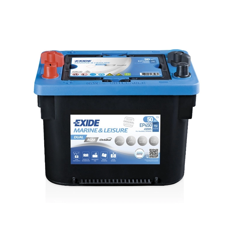 Exide EP450 Dual AGM (Maxxima 900DC) 50Ah 450WH