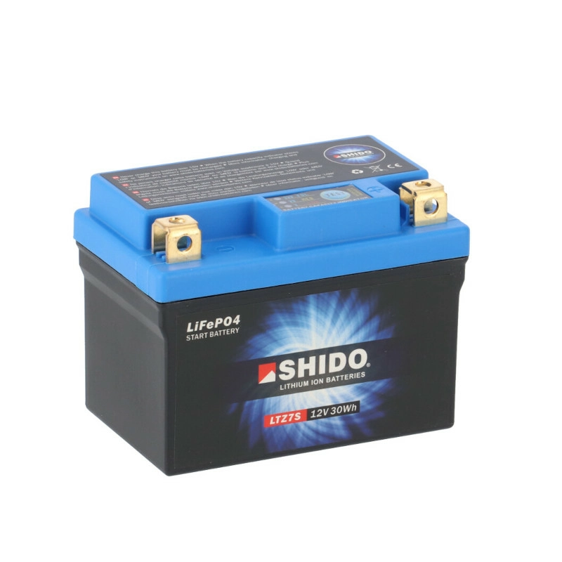 SHIDO LTZ7S Lithium Motorradbatterie 2,4Ah 12V YTZ7S