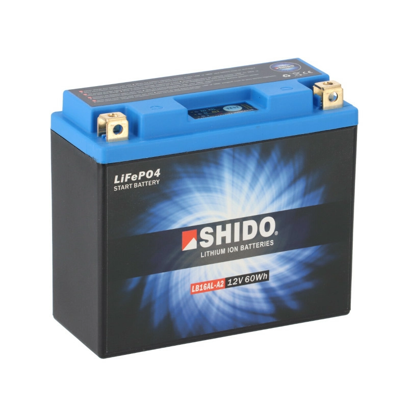 SHIDO LB16AL-A2 Lithium-Motorradbatterie 5Ah 12V YB16AL-A2