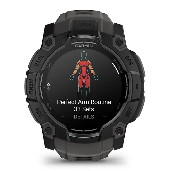Garmin Instinct 3 AMOLED Schwarz mit Silikonarmband Ref. 010-03020-00 - Outdoor GPS Smartwatch