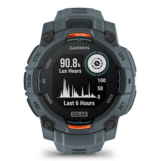 Garmin Instinct 3 Solar Twilight mit Silikonarmband Ref. 010-02934-01 - Outdoor GPS Smartwatch