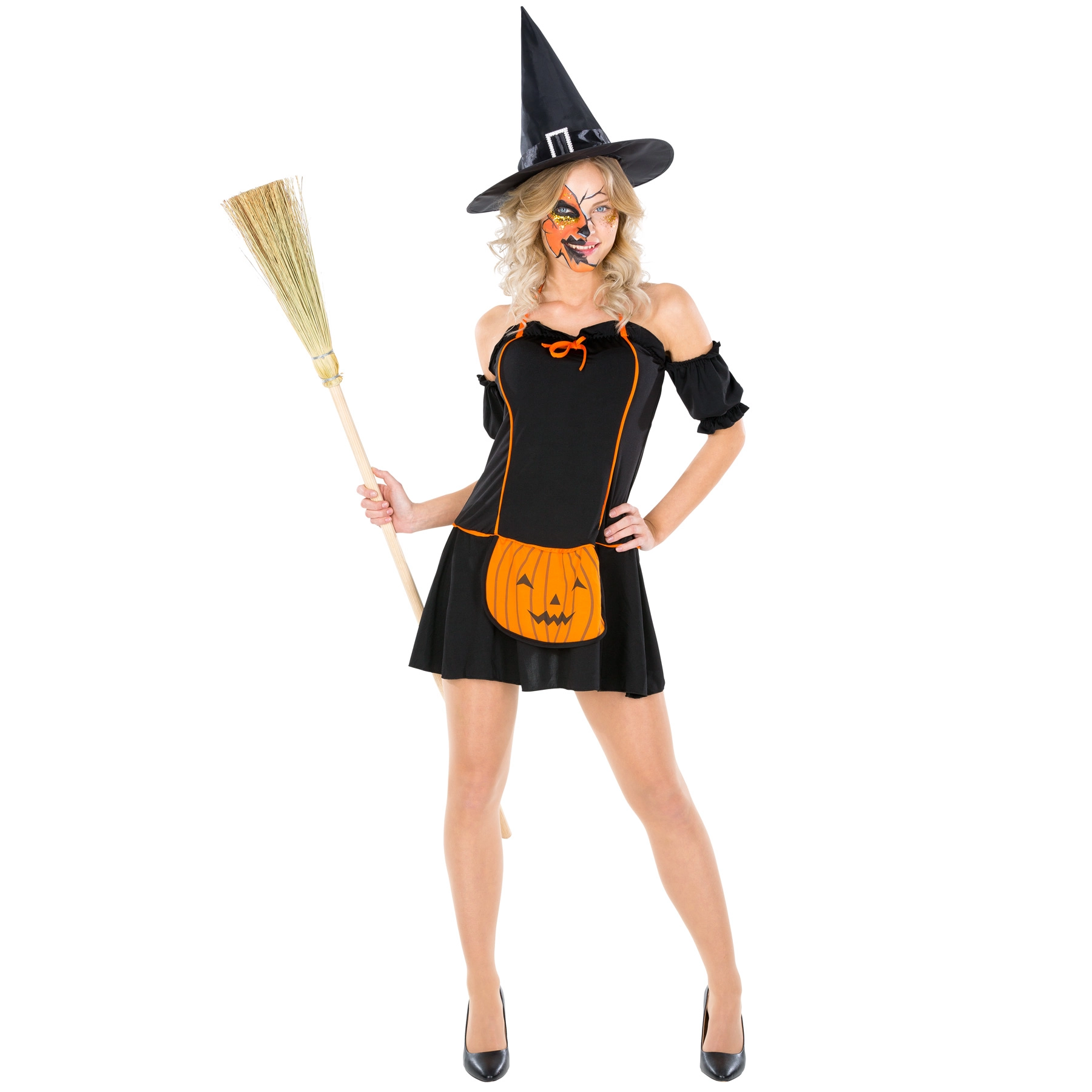 Frauenkostüm Pumpkin Witch - XL