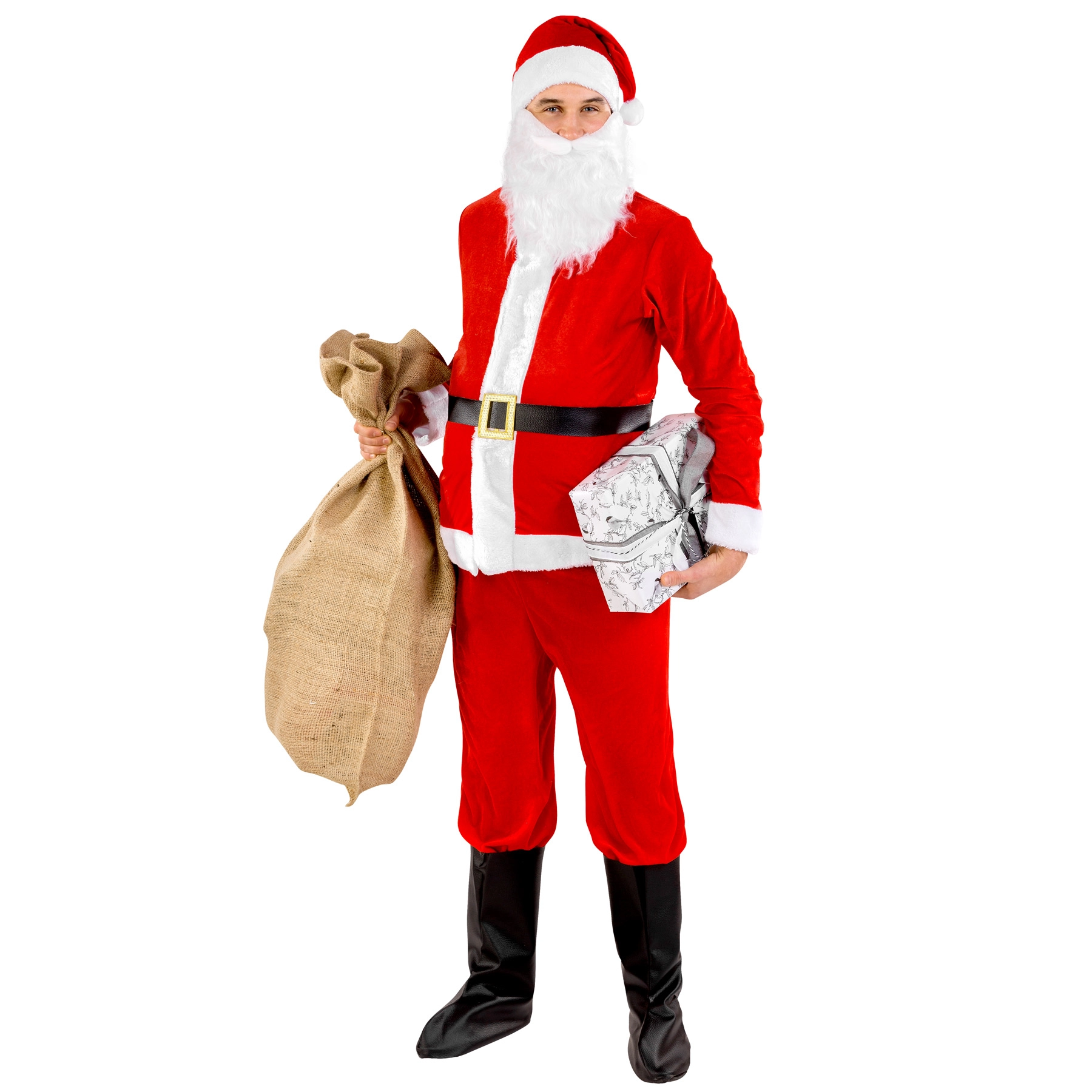 Herrenkostüm Weihnachtsmann - L