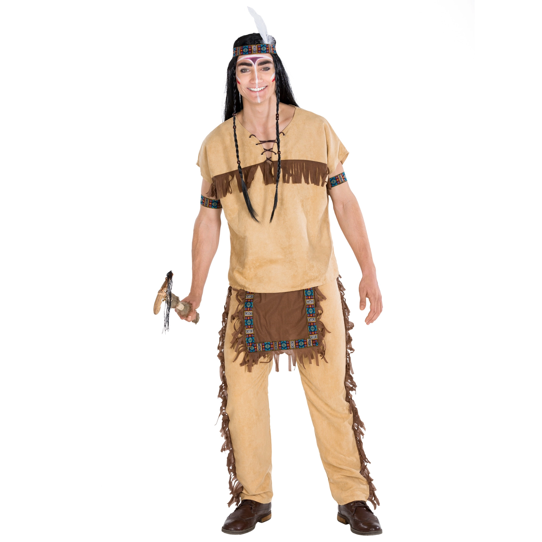 Herrenkostüm Indianer Black Hawk - XXL
