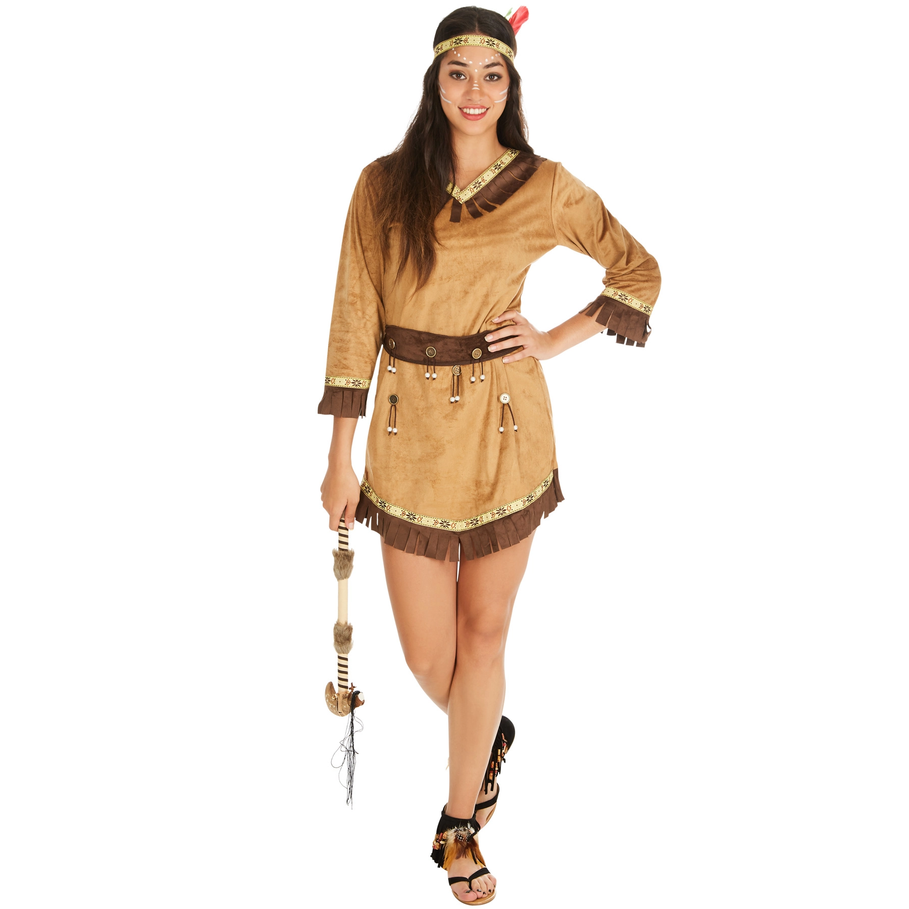Frauenkostüm Indianerin Apache sexy Ashley - M