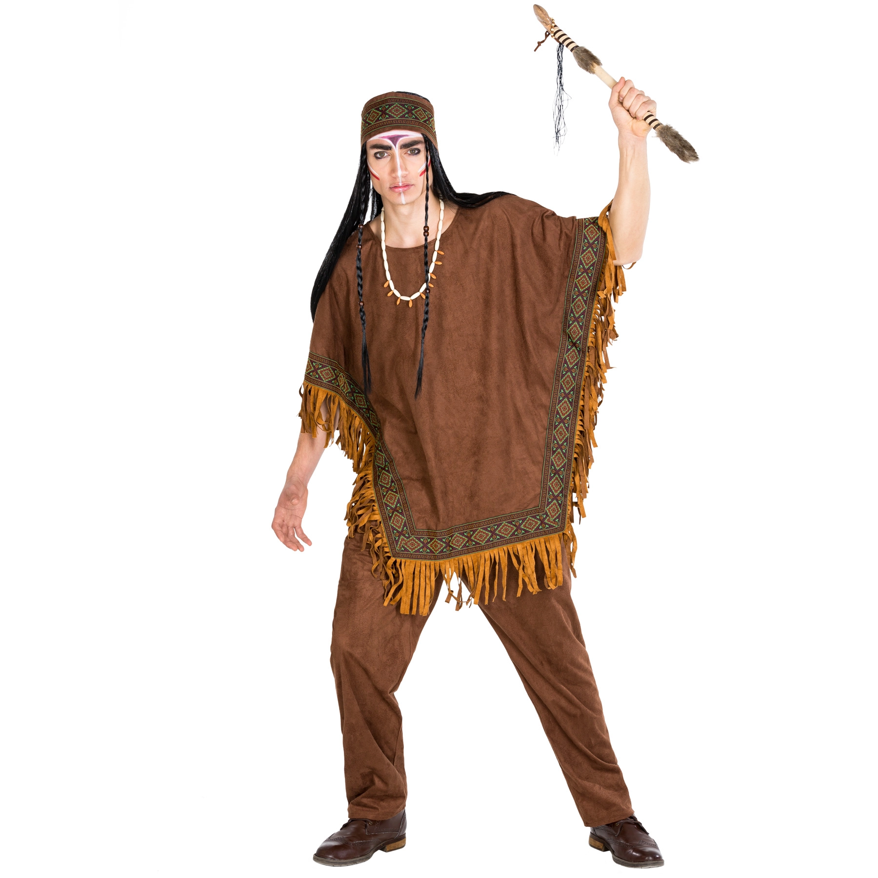 Herrenkostüm Indianer wilder Hengst Henry - XL