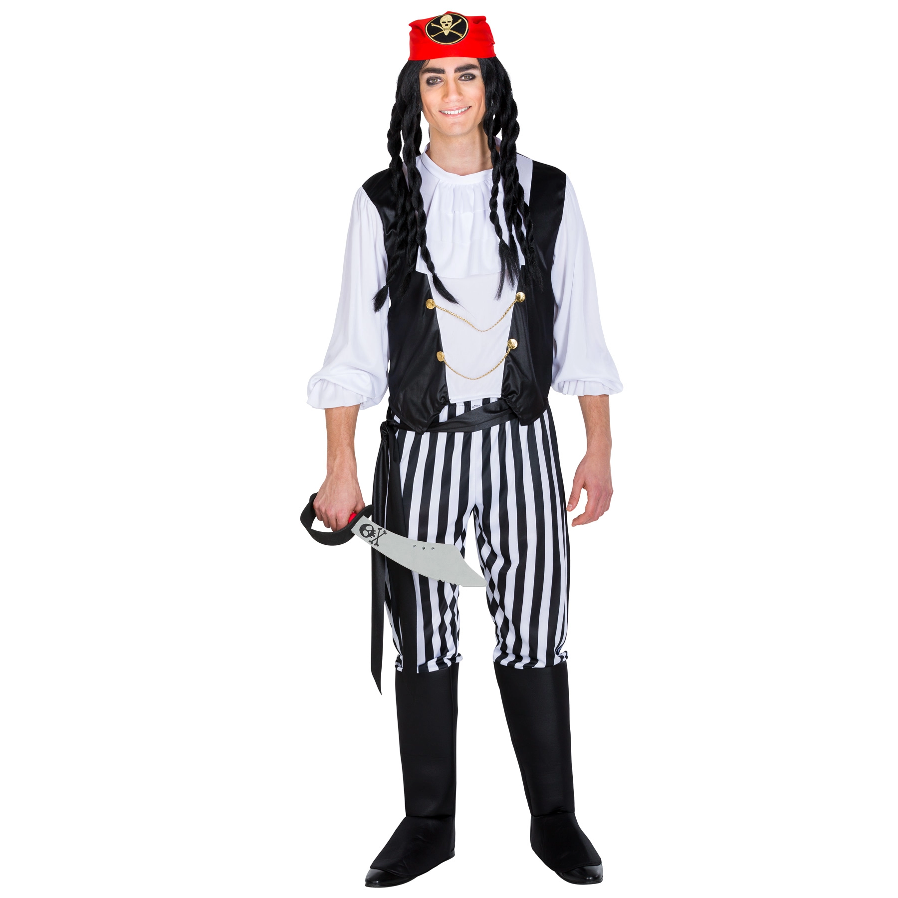 Herrenkostüm Pirat Captain Rauhbein - L