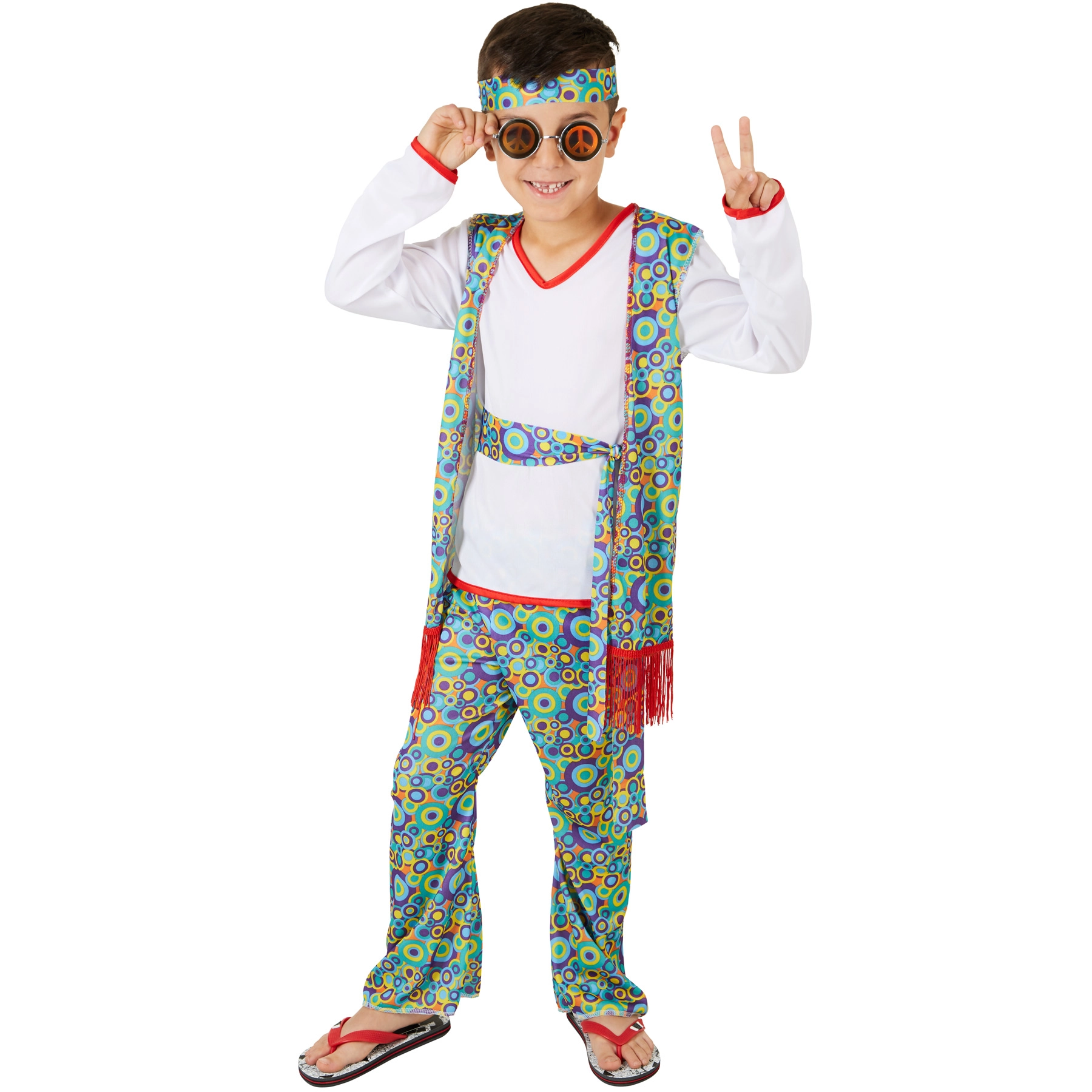 Jungenkostüm Hippieboy - 128 (7-8 Jahre)