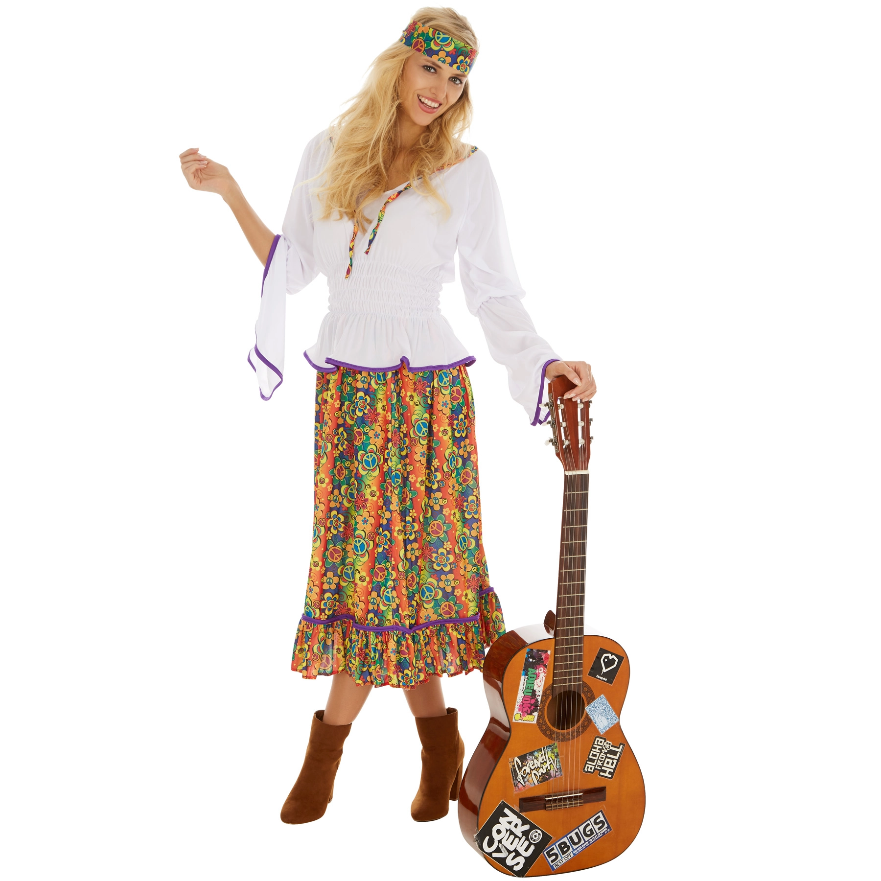 Frauenkostüm Lady Love & Peace - S