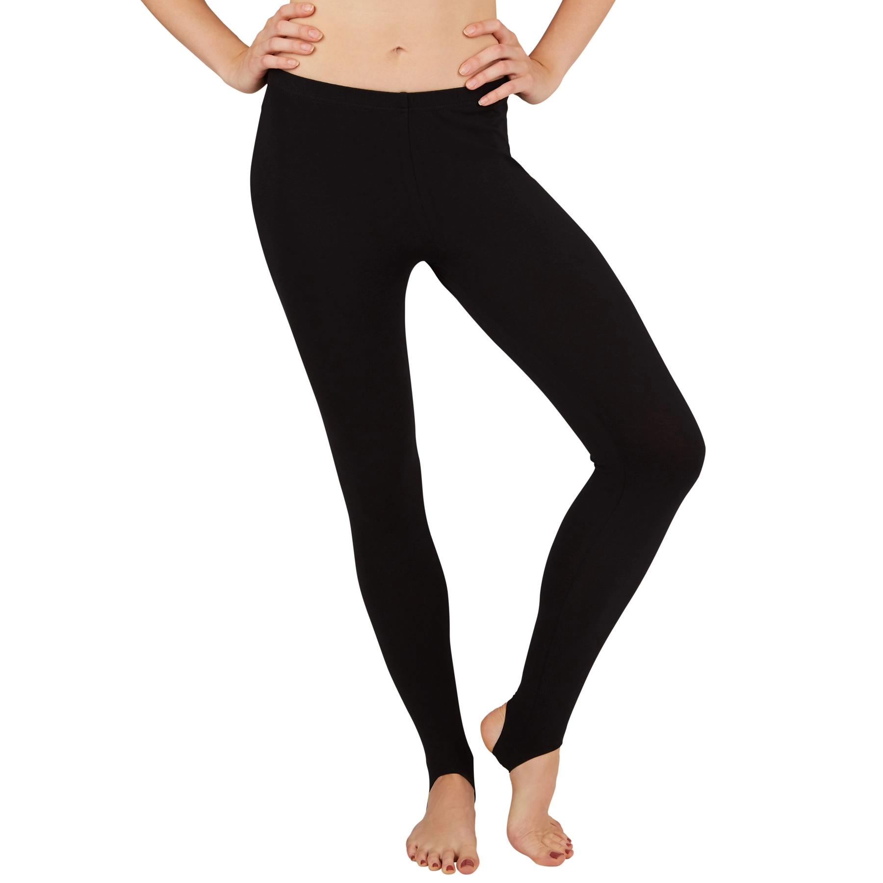 Frauen Steg-Leggings - schwarz, XL