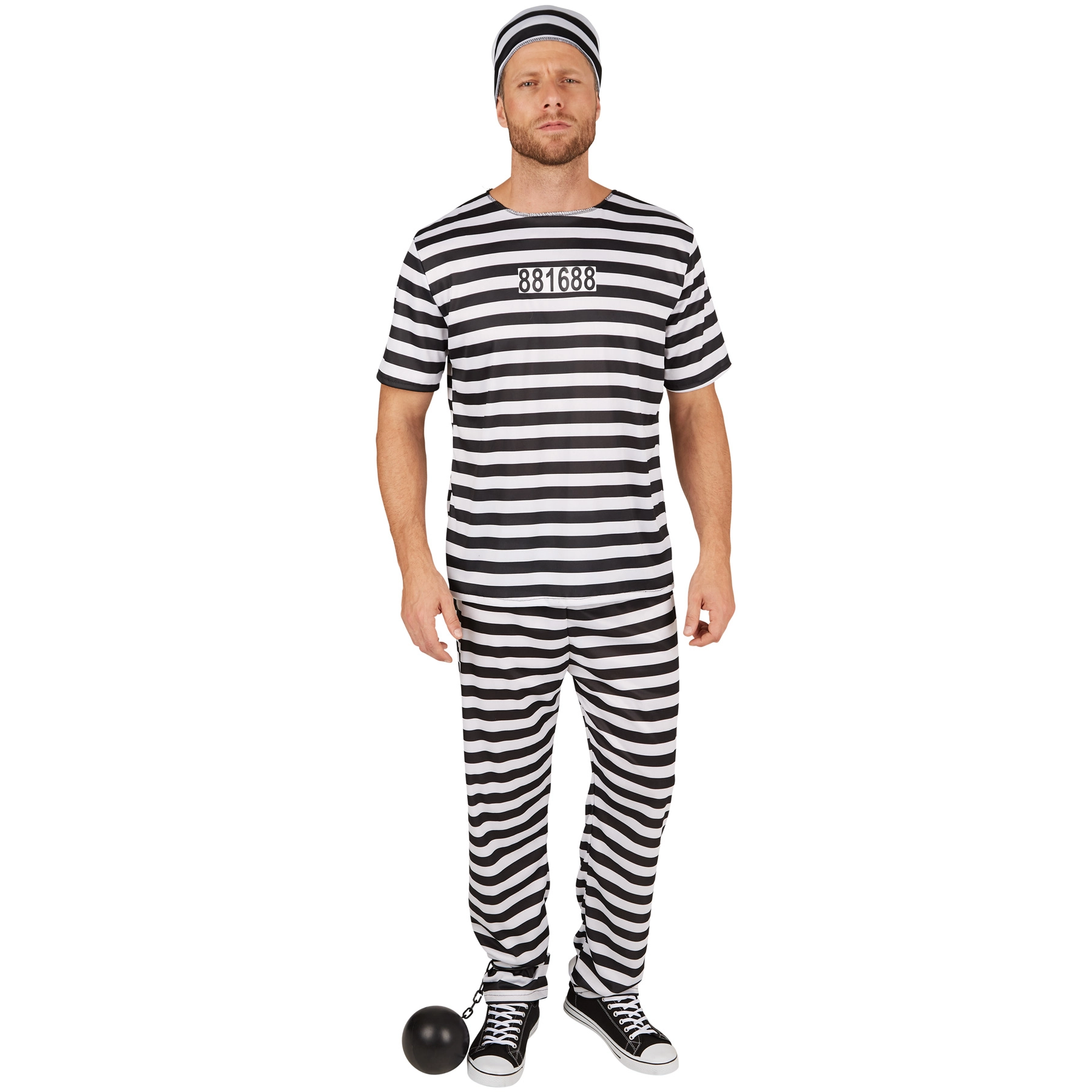 Herrenkostüm Sträfling - XXL