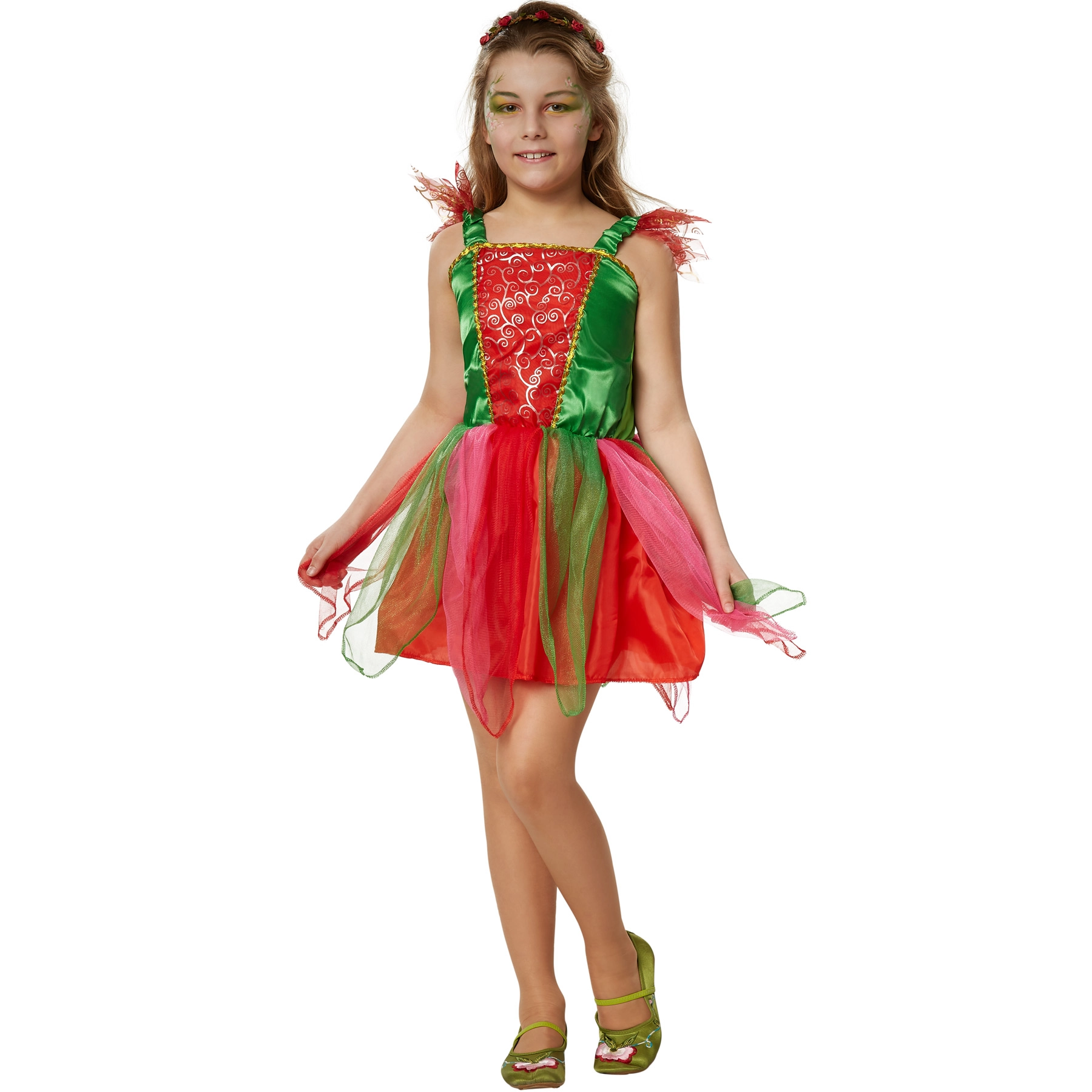 Mädchenkostüm Waldprinzessin - 152 (11-12 Jahre)