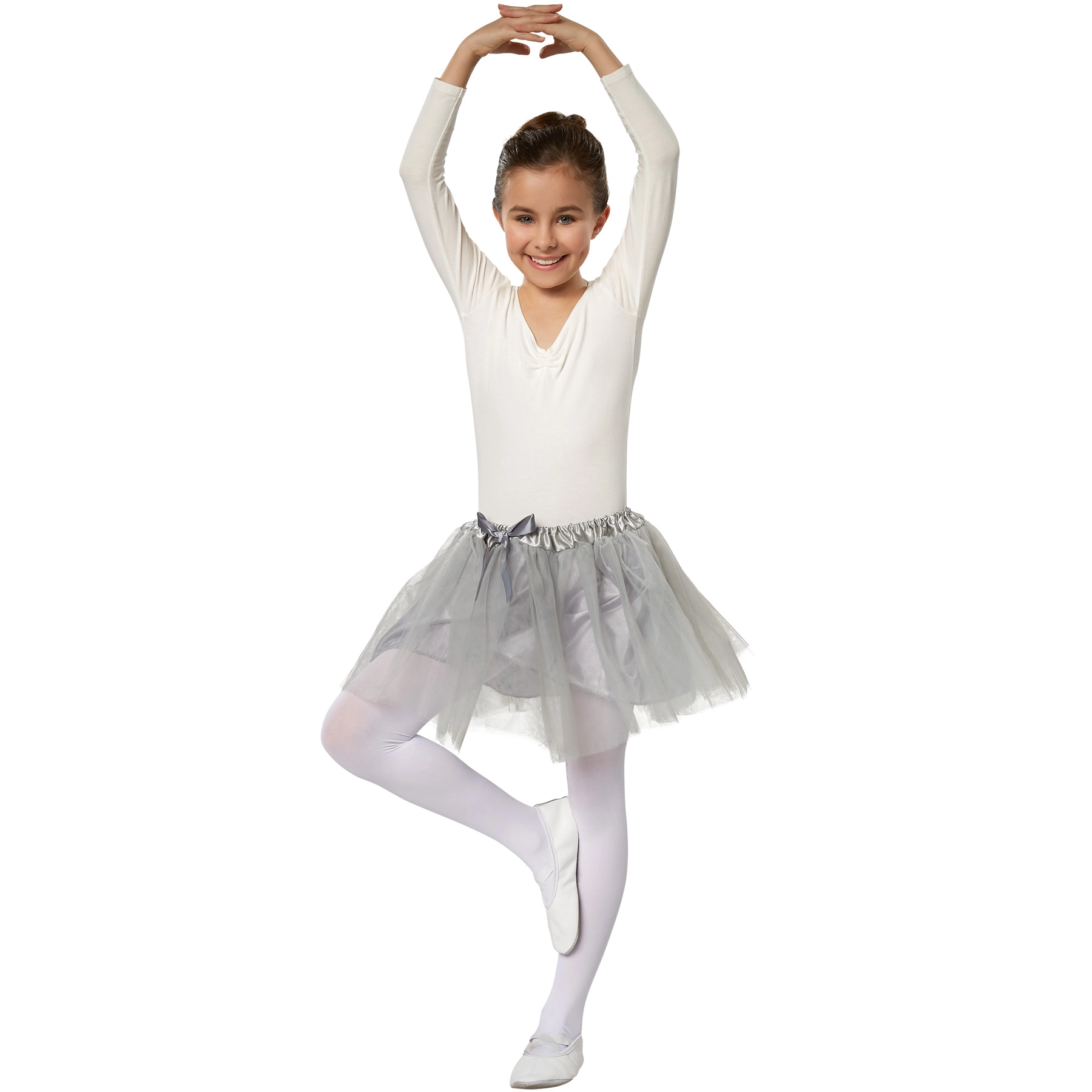 Kinder Tutu grau - 128 (7-8 Jahre)
