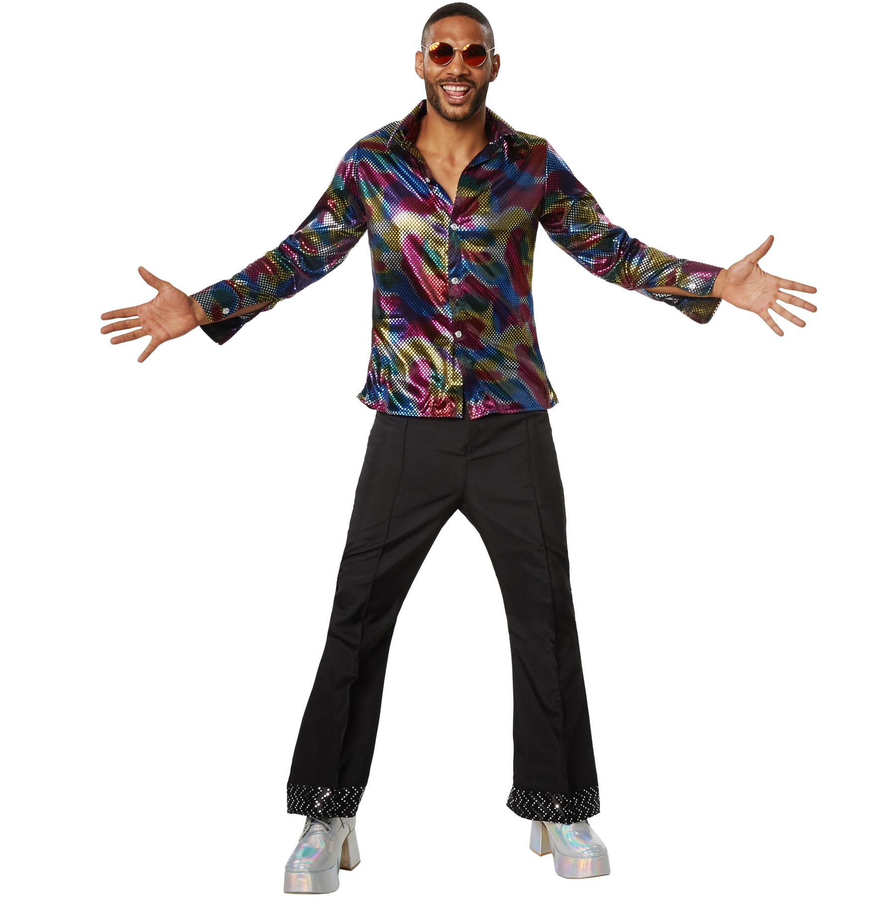 Herrenkostüm Disco King - M