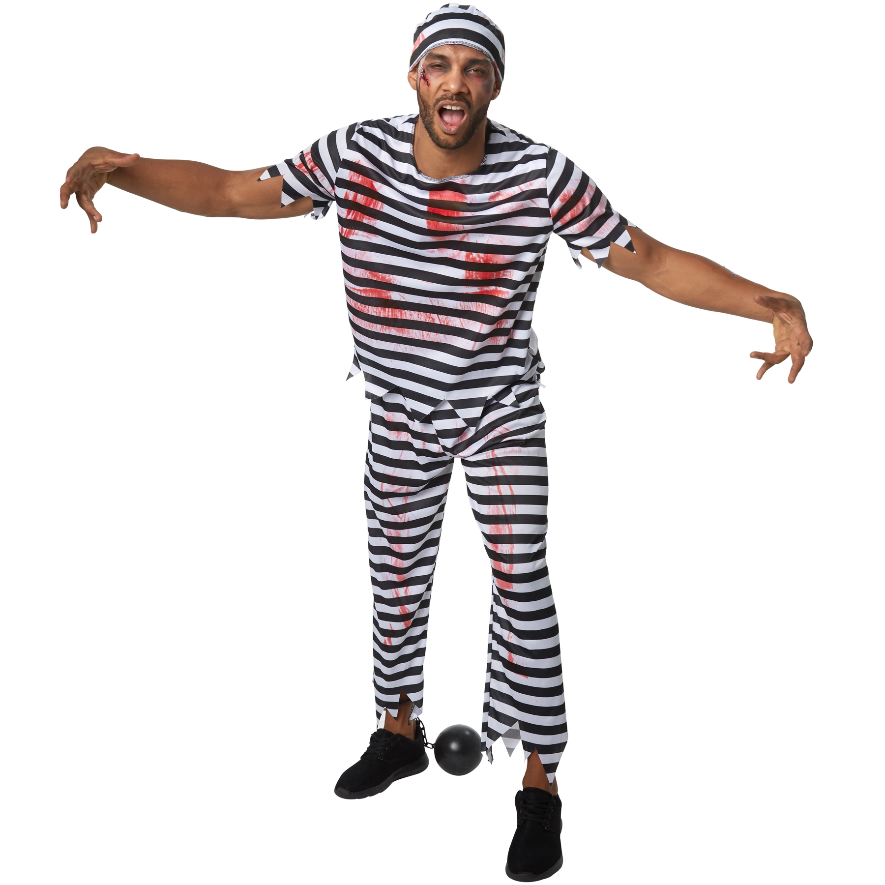 Herrenkostüm Gruseliger Zombie Sträfling - XL