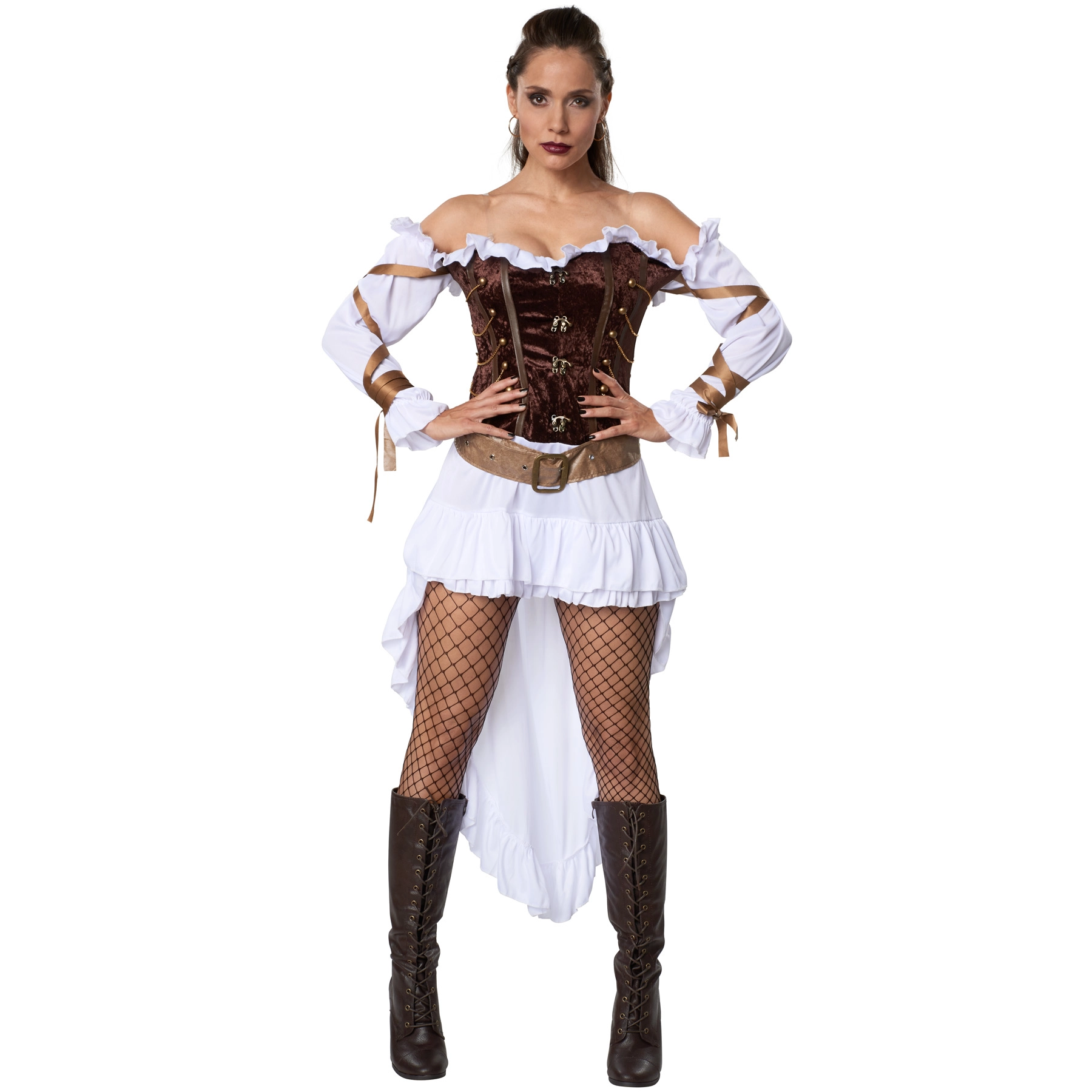 Frauenkostüm Woman-Steampunk Palastwache - S