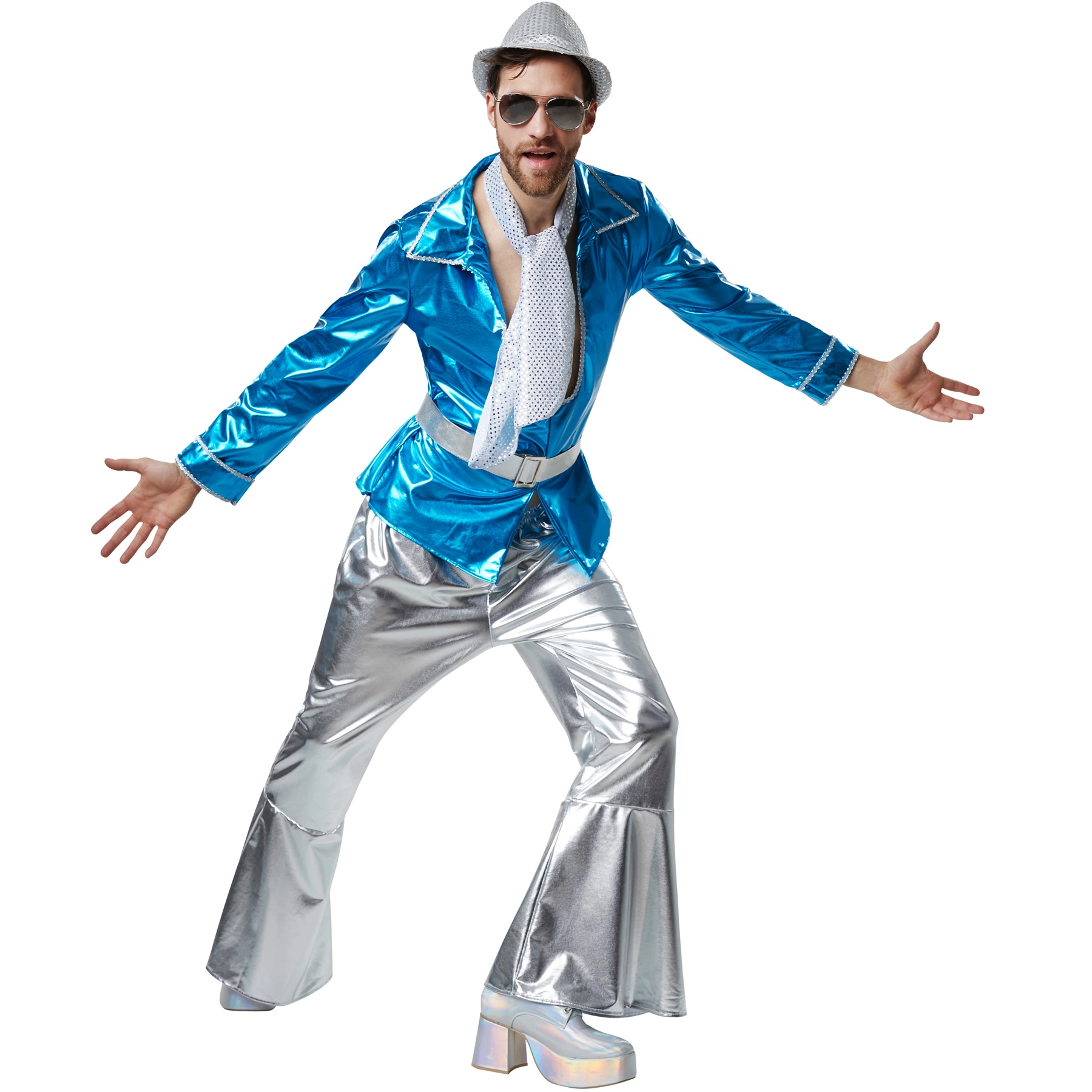 Herrenkostüm Disco Master - S