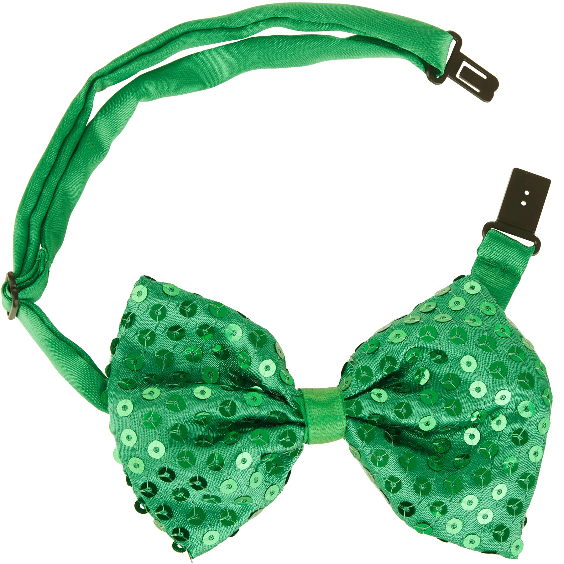 St. Patrick’s Day Fliege mit Pailletten - grün