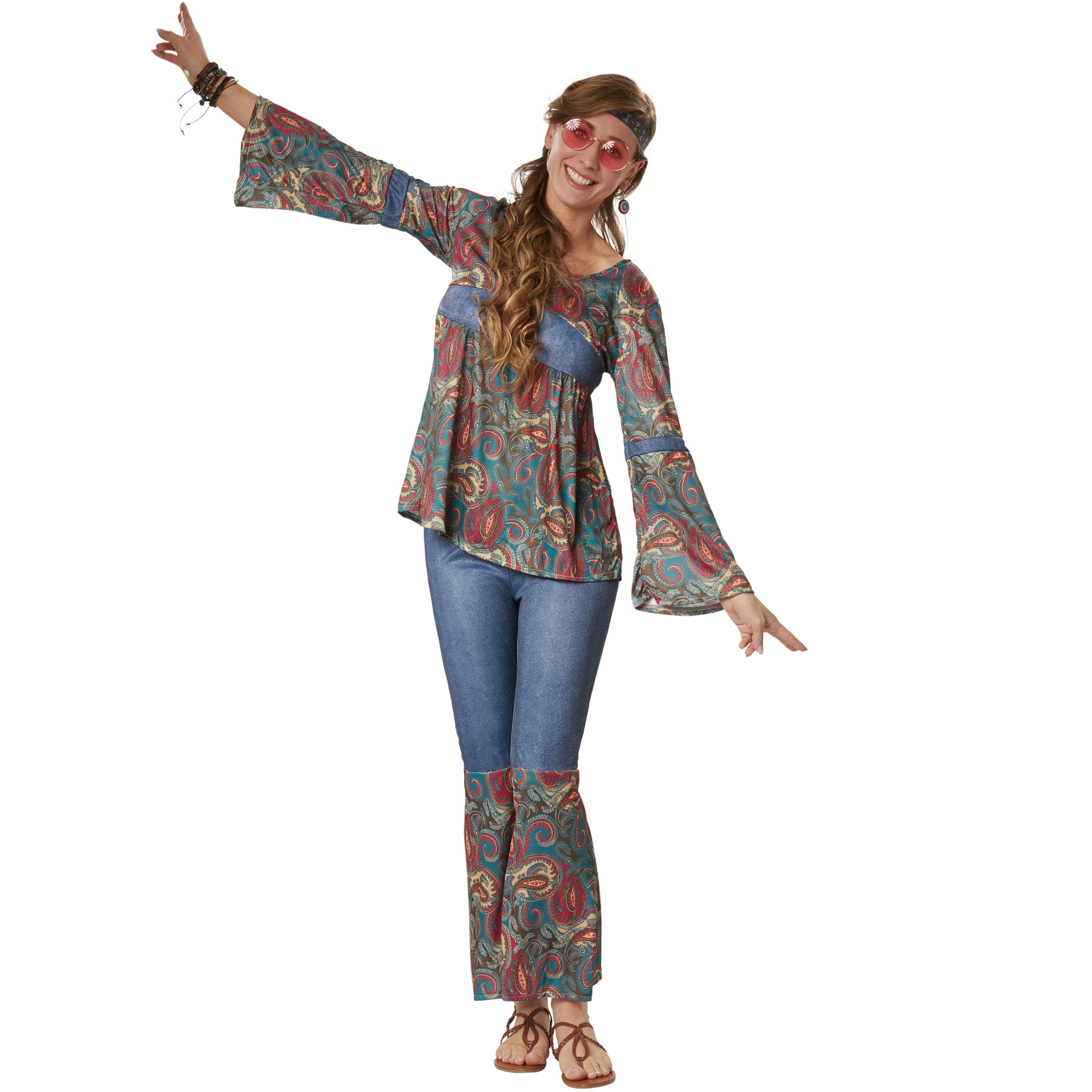 Frauenkostüm Hippie Girl Harmony - XXL
