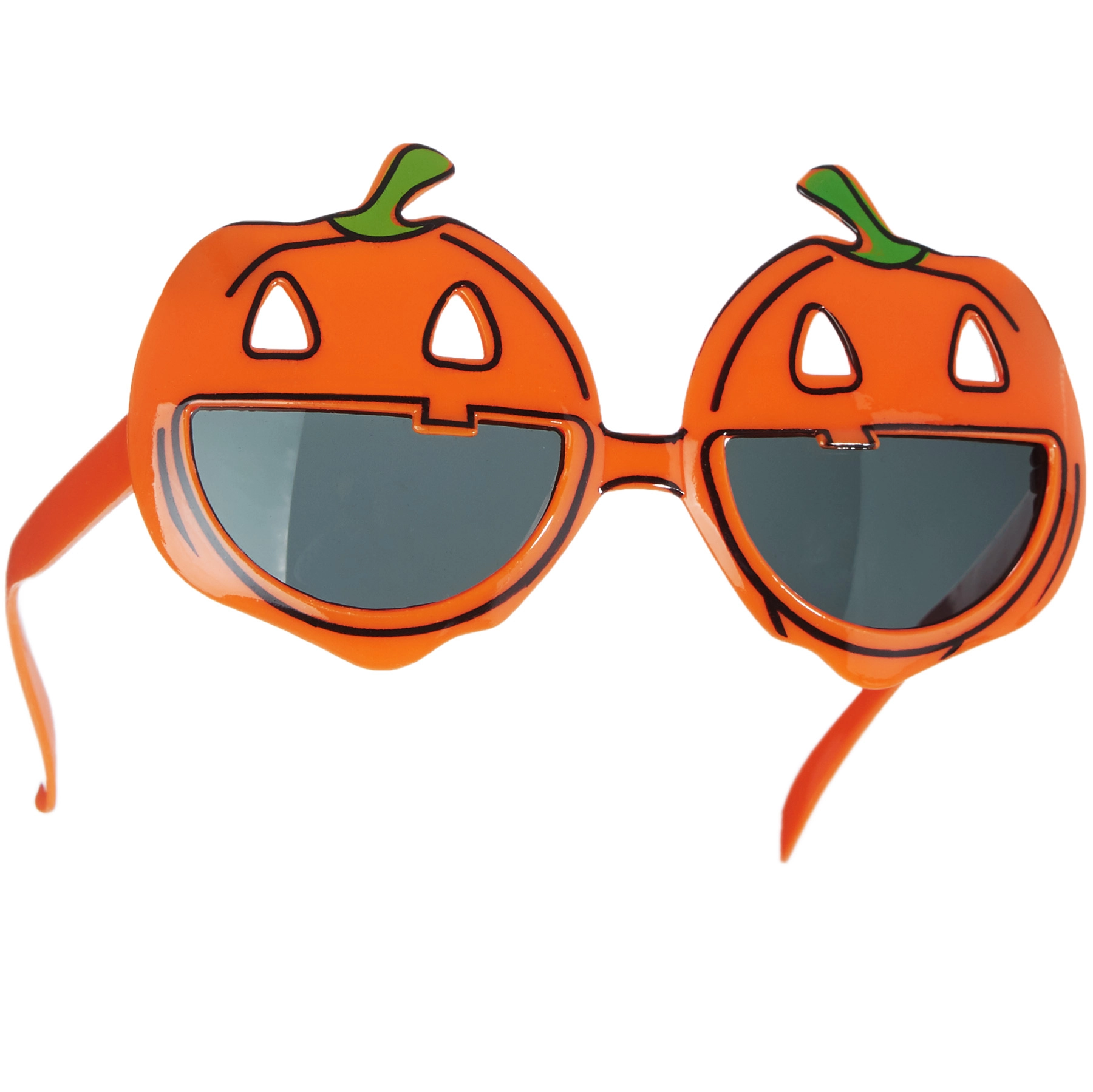 Halloween Spaßbrille lachende Kürbisse - orange