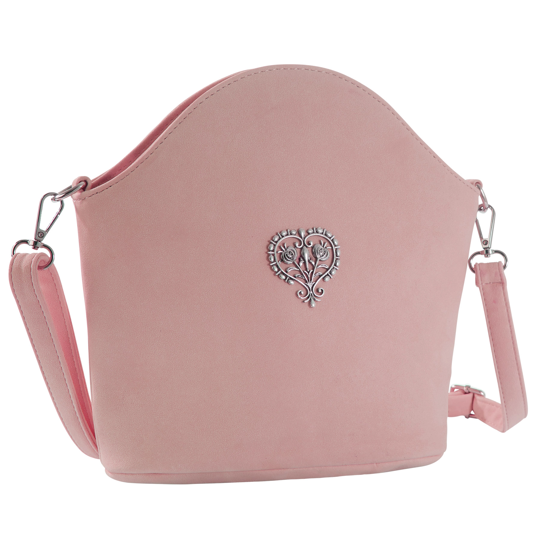 Handtasche Blütenherz - rosa