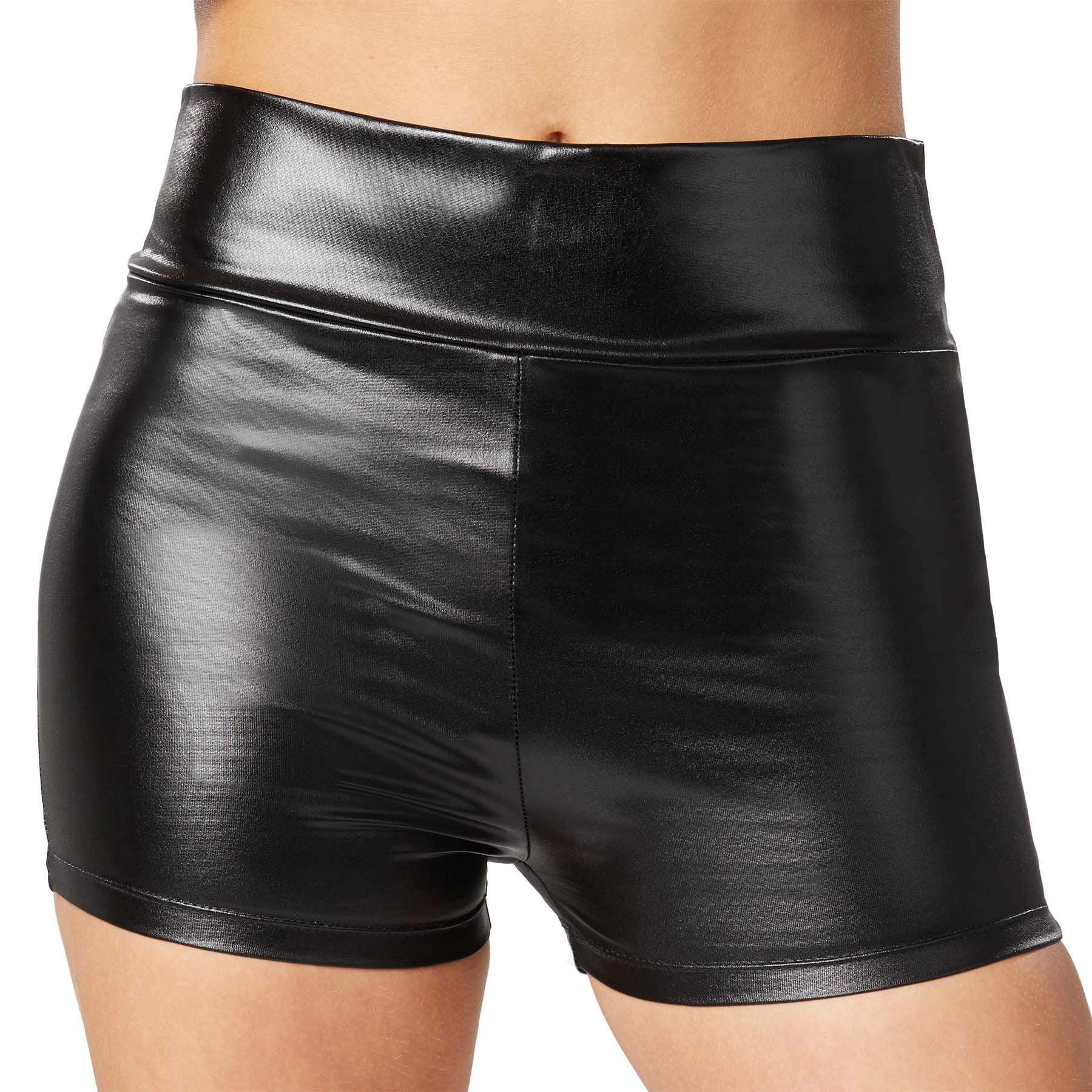Metallic-hotpants - schwarz, M