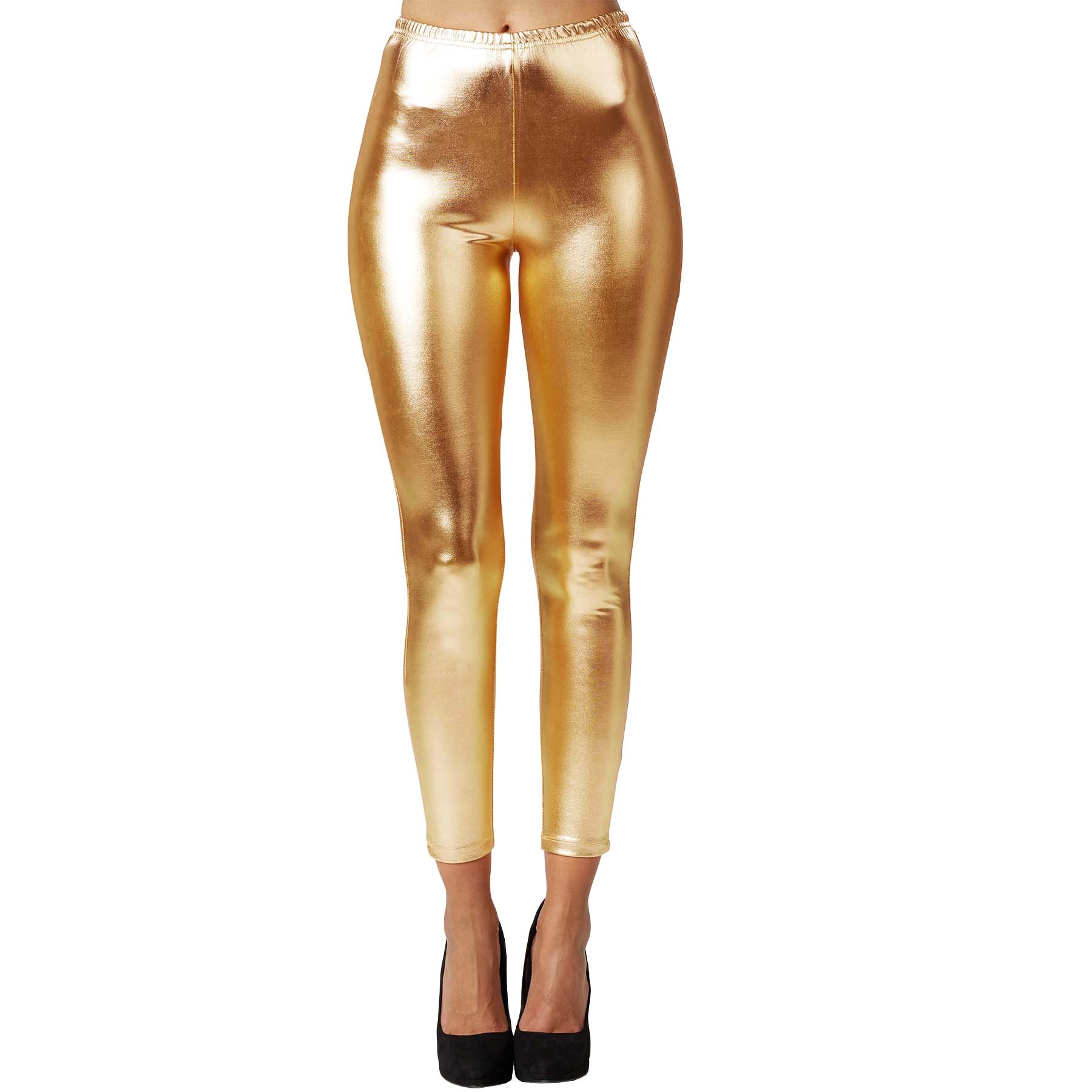 Metallic-Leggings - gold, M