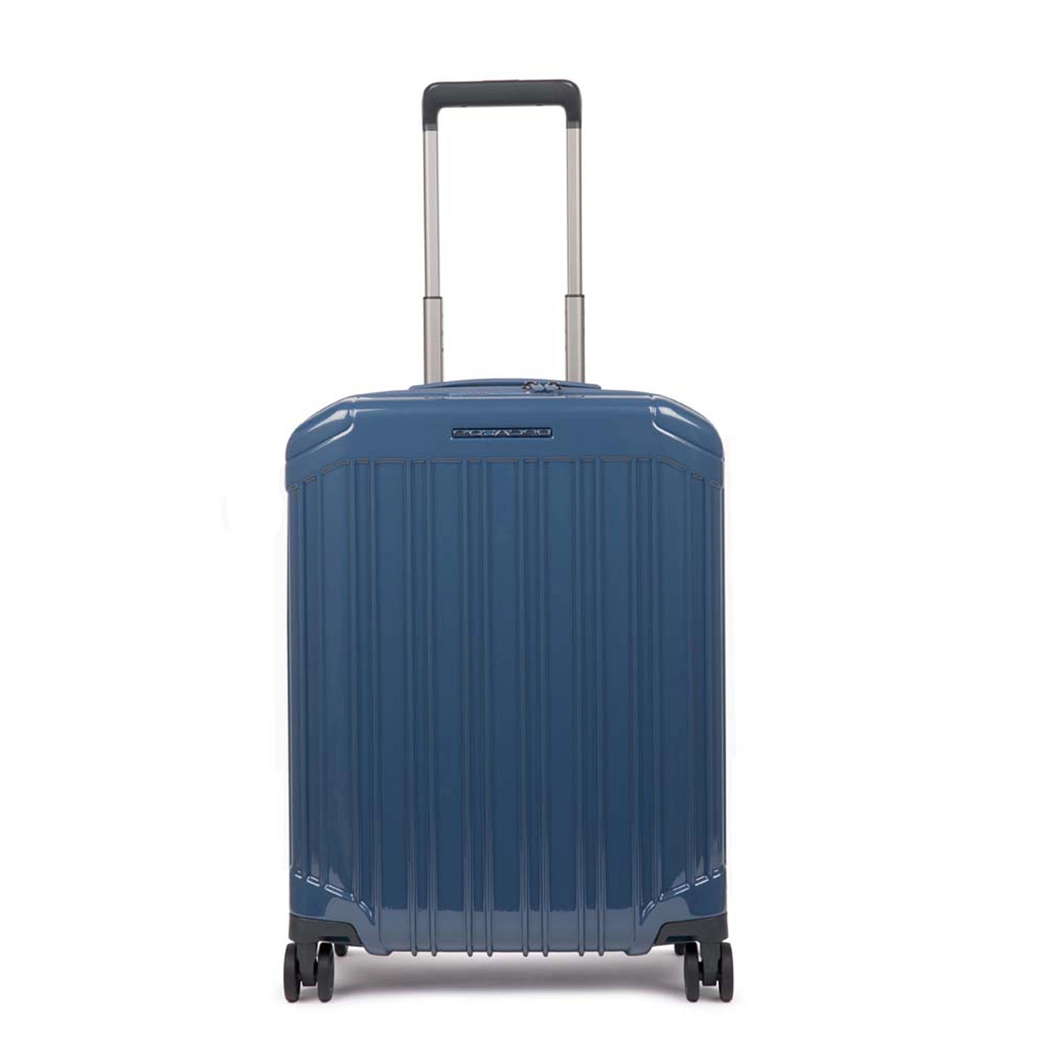 Piquadro Ultra Slim Kabinen-Hartschalentrolley 55 cm - blu