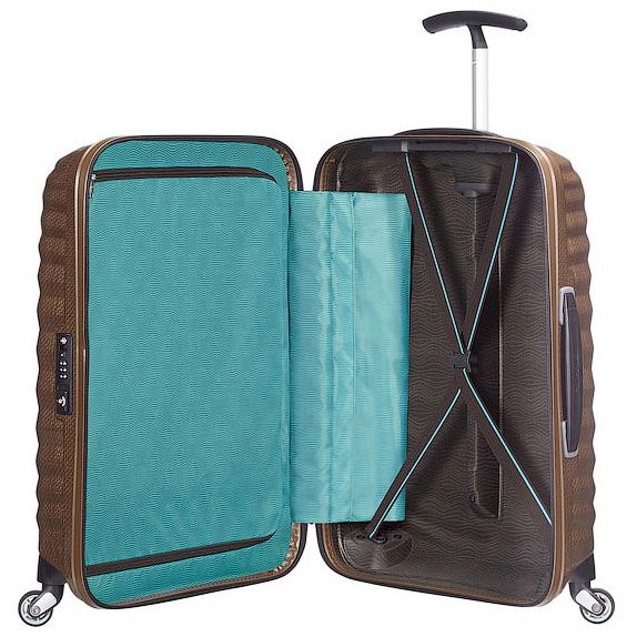 Samsonite Lite-Shock 4-Rollen-Kabinentrolley 55 cm - sand