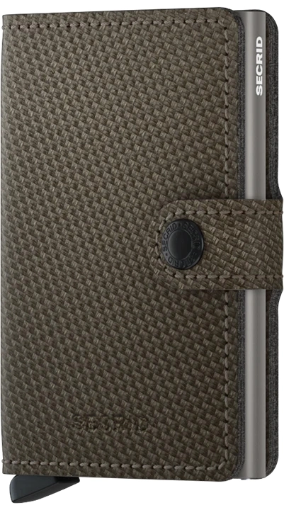 Secrid Wallets Miniwallet Carbon 10 cm - Khaki