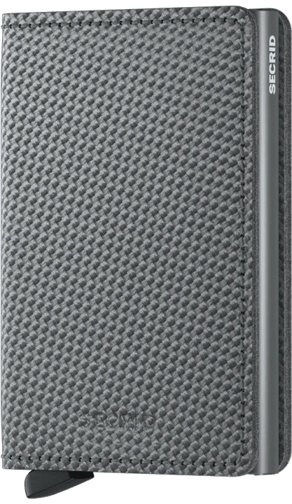 Secrid Wallets Slimwallet Carbon 10 cm - Cool Grey