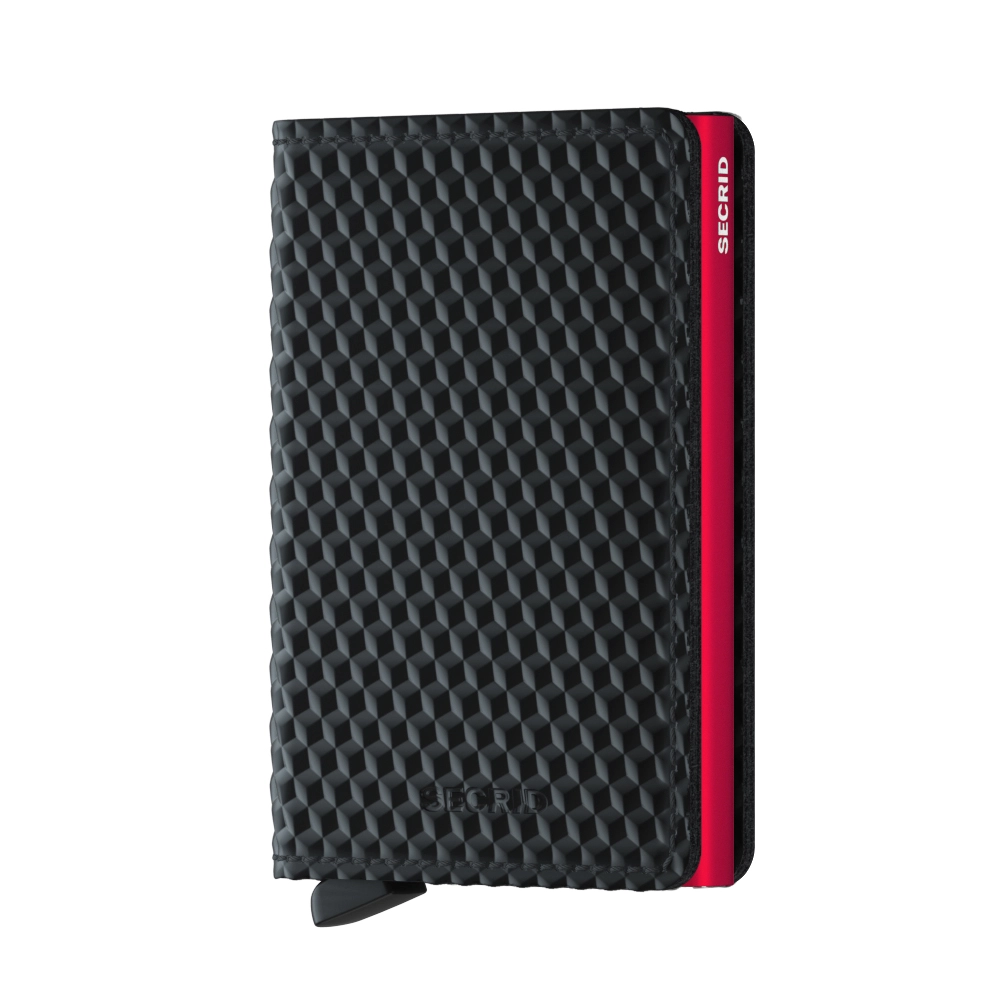 Secrid Wallets Slimwallet Cubic 10 cm - black-red