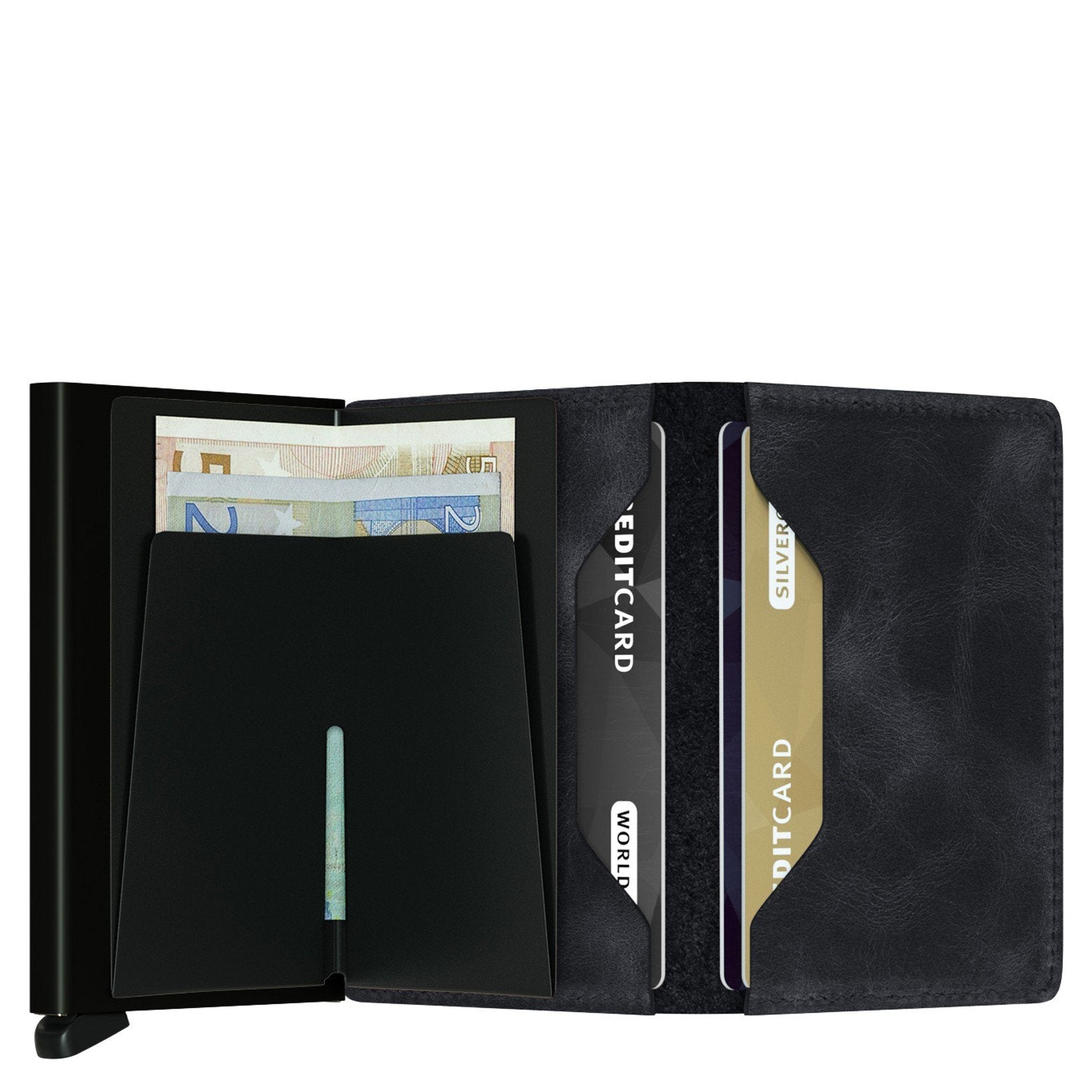 Secrid Wallets Slimwallet Vintage 10 cm - black