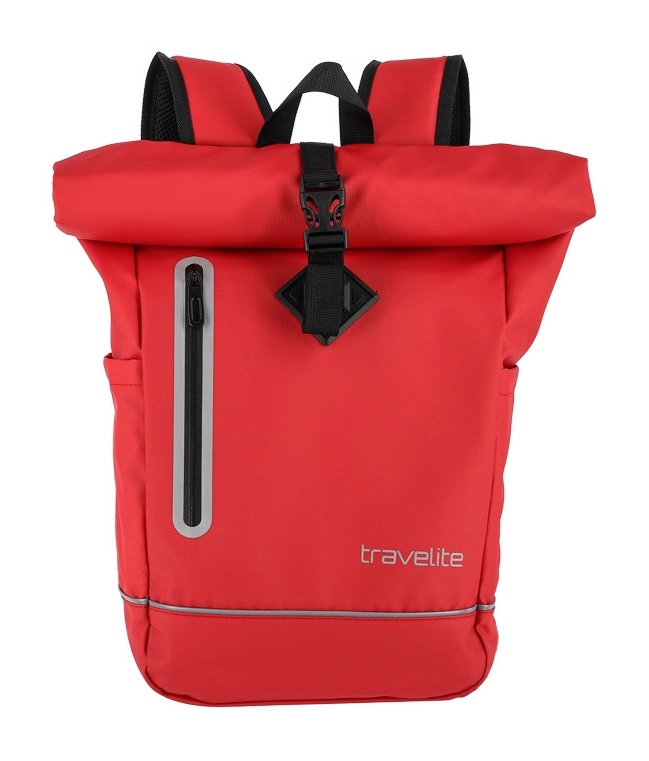Travelite Basics Roll-Up Rucksack Plane 48 cm - Rot