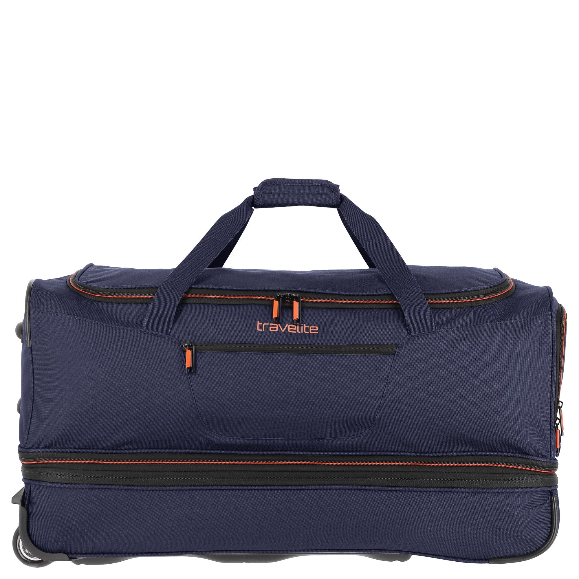 Travelite Basics Trolley Reisetasche 70 cm - marine-orange