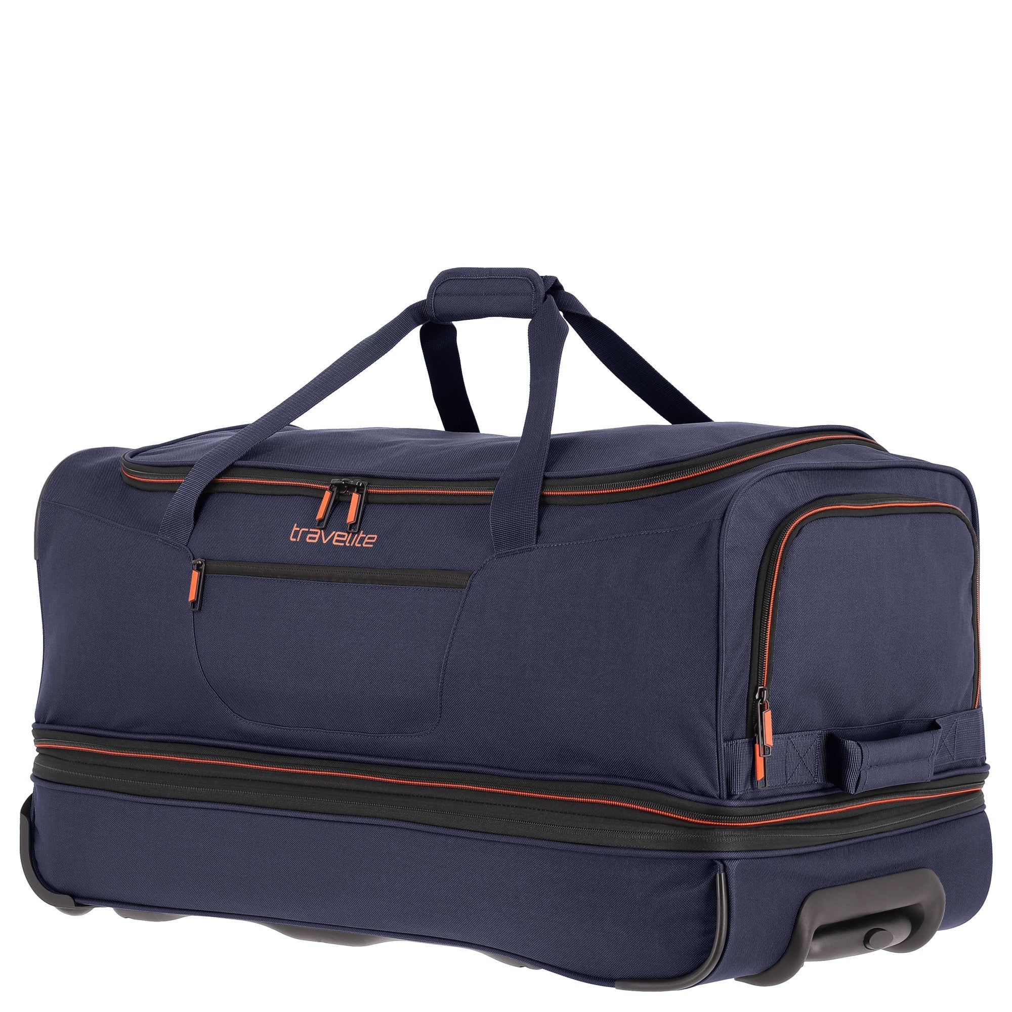 Travelite Basics Trolley Reisetasche 70 cm - marine-orange