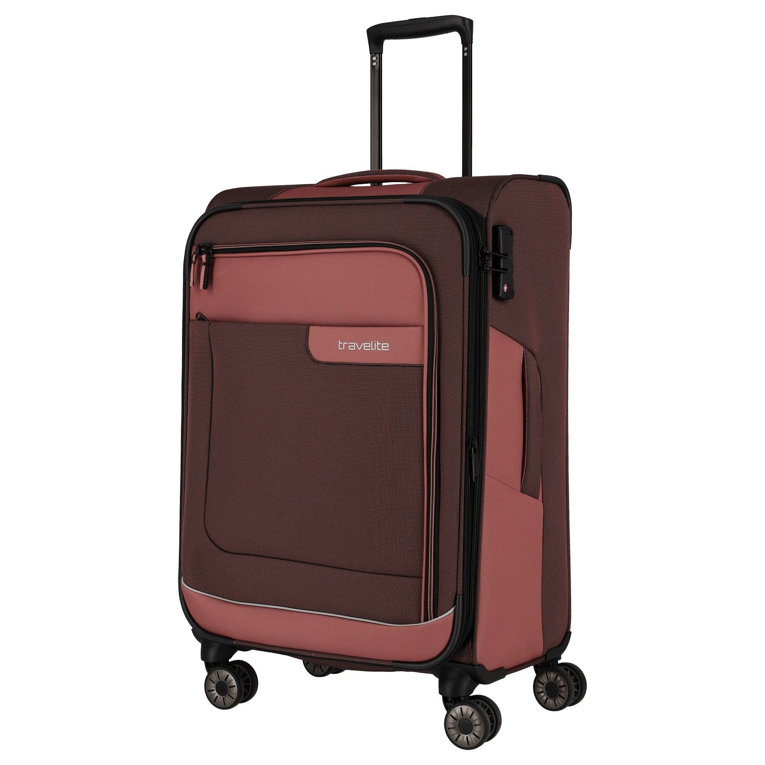 Travelite Viia 4-Rollen Trolley 67 cm - Frühlingsrose