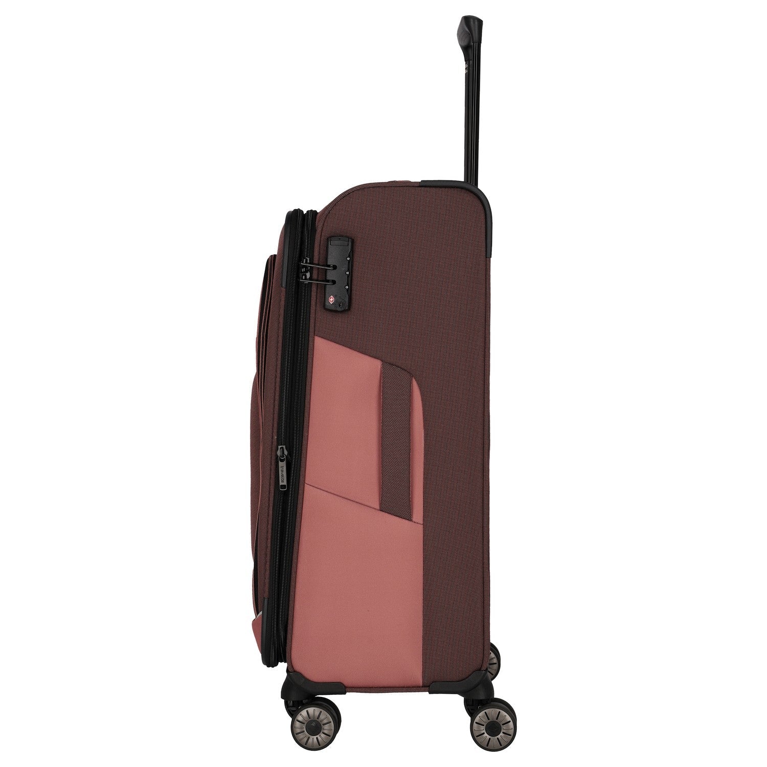 Travelite Viia 4-Rollen Trolley 67 cm - Frühlingsrose