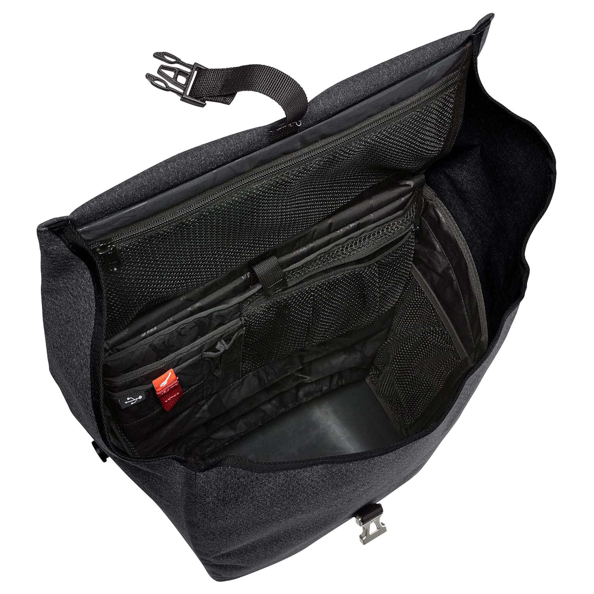 Vaude Bike Sports ReCycle Commute Single einzelne Hinterradtasche 38 cm - black