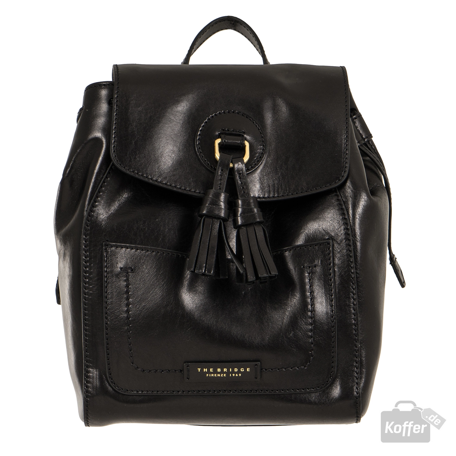 The Bridge Santacroce Rucksack nero/gold