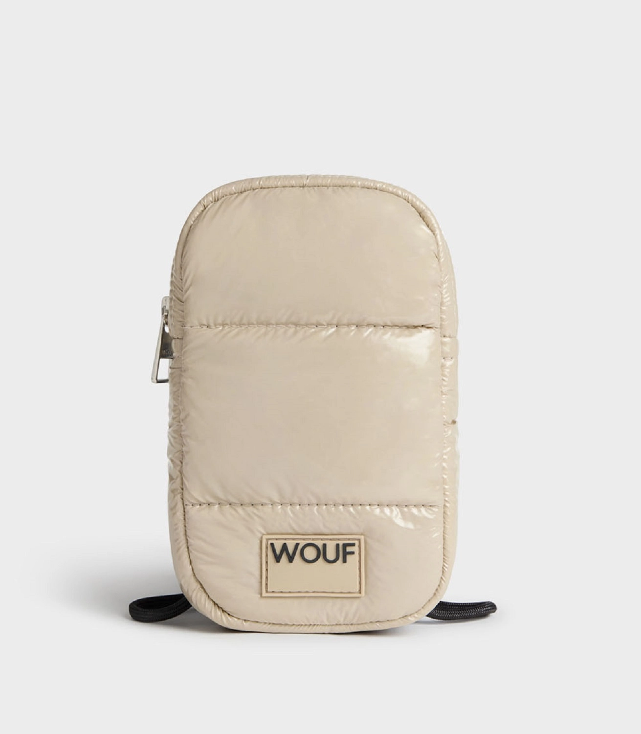 Wouf Quilted Collection Crossbody Phone Bag -Glossy Air