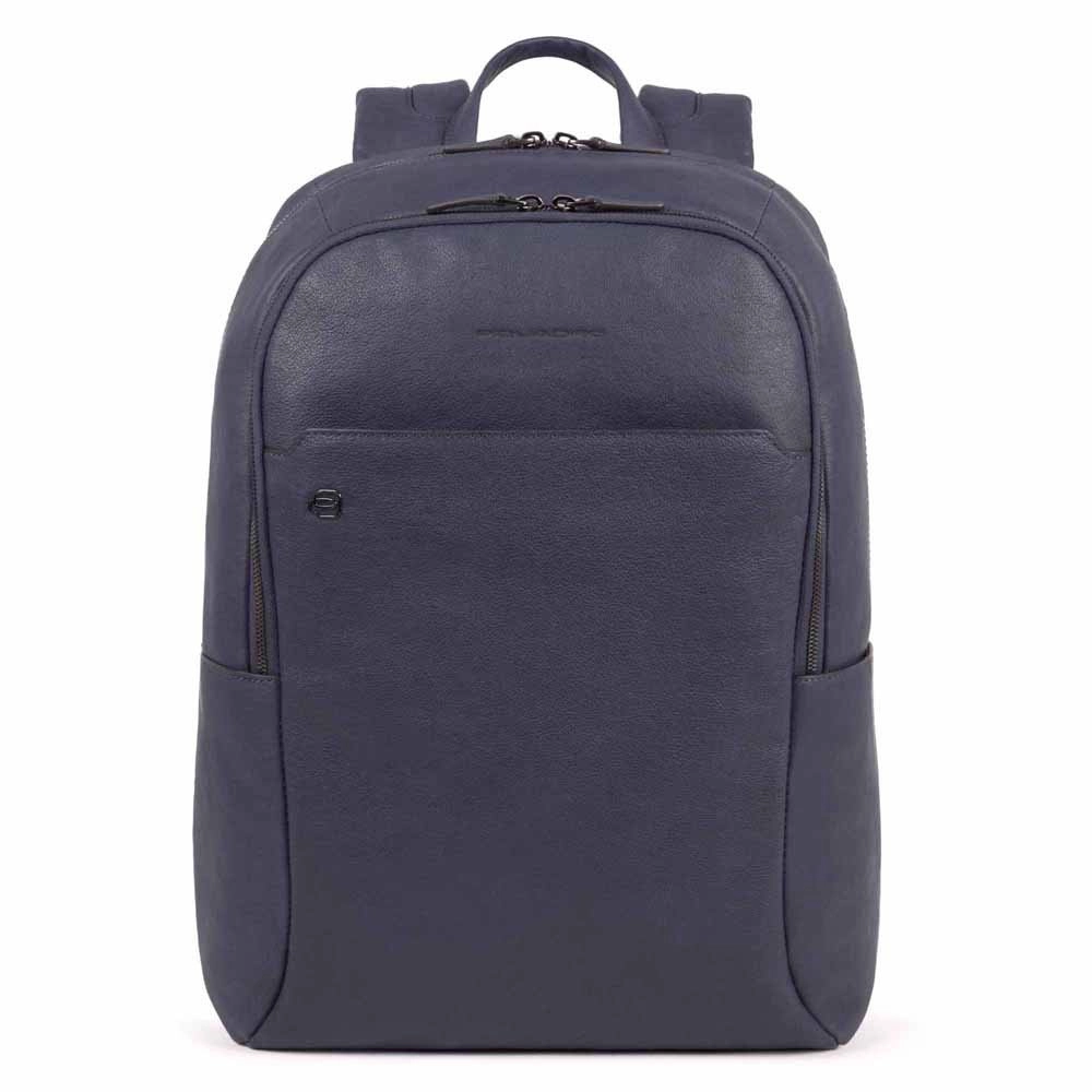 Piquadro Black Square Großer Laptoprucksack 15,6  mit iPad®-Fach oceanblau