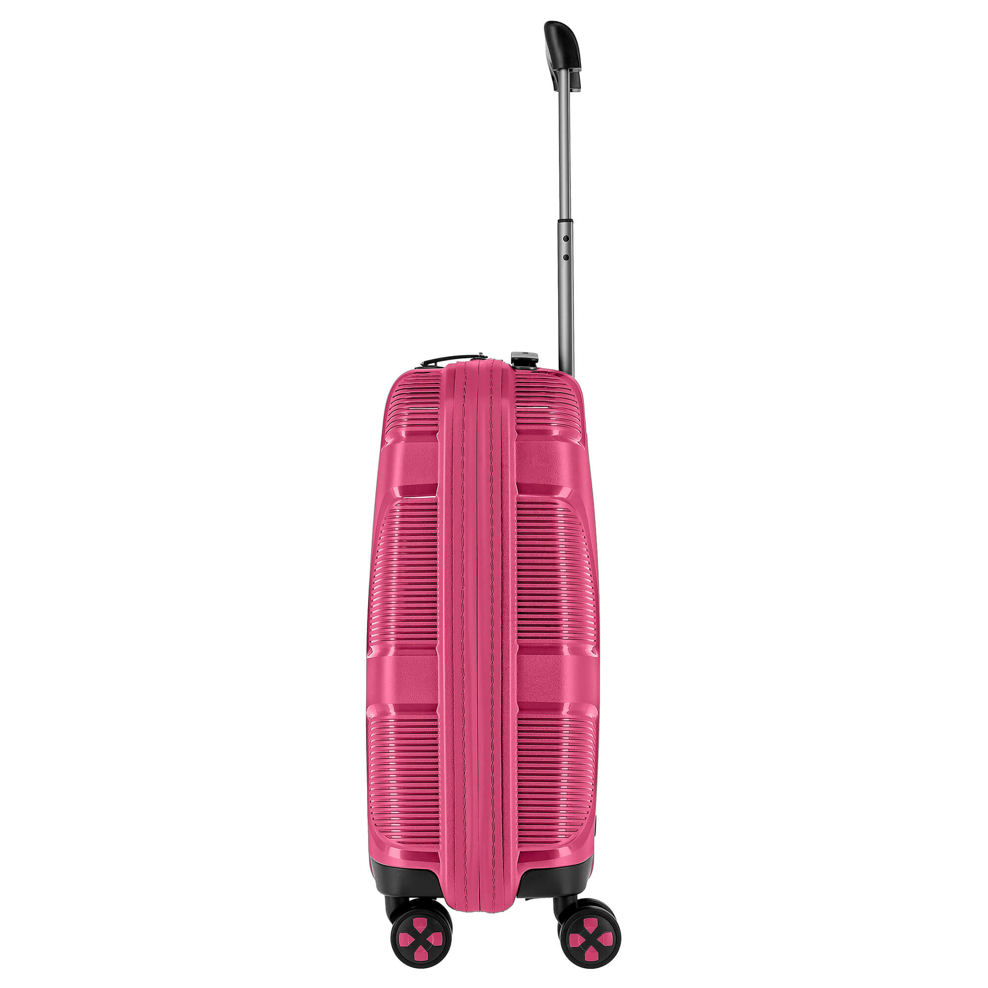 IMPACKT IP1 Koffer S, 4-Rollen mit USB-Port Flora pink