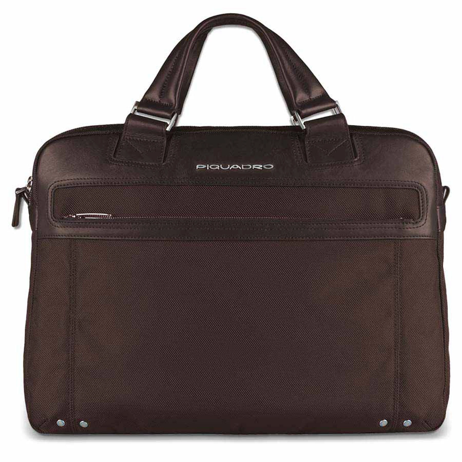 Piquadro Link Doppelgriff-Laptoptasche 15  mit iPad®-/iPad®Air-/iPad®mini-Fach Dunkelbraun