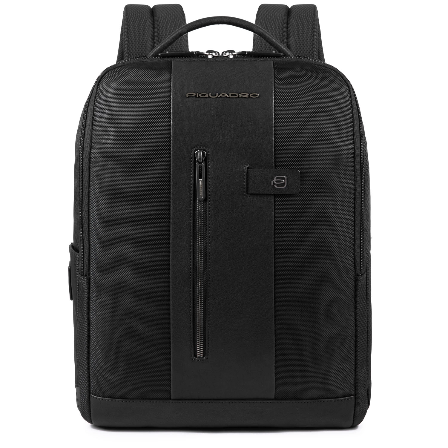 Piquadro Brief Laptoprucksack mit iPad-Fach und Diebstahlsicherung schwarz