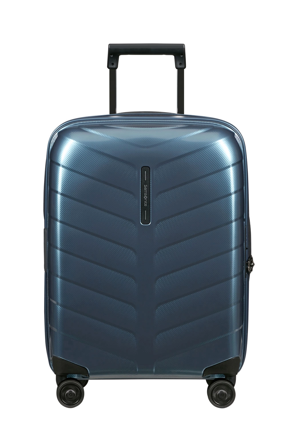 Samsonite Attrix Trolley mit 4 Rollen erweiterbar 55cm (20/23cm) Steel Blue