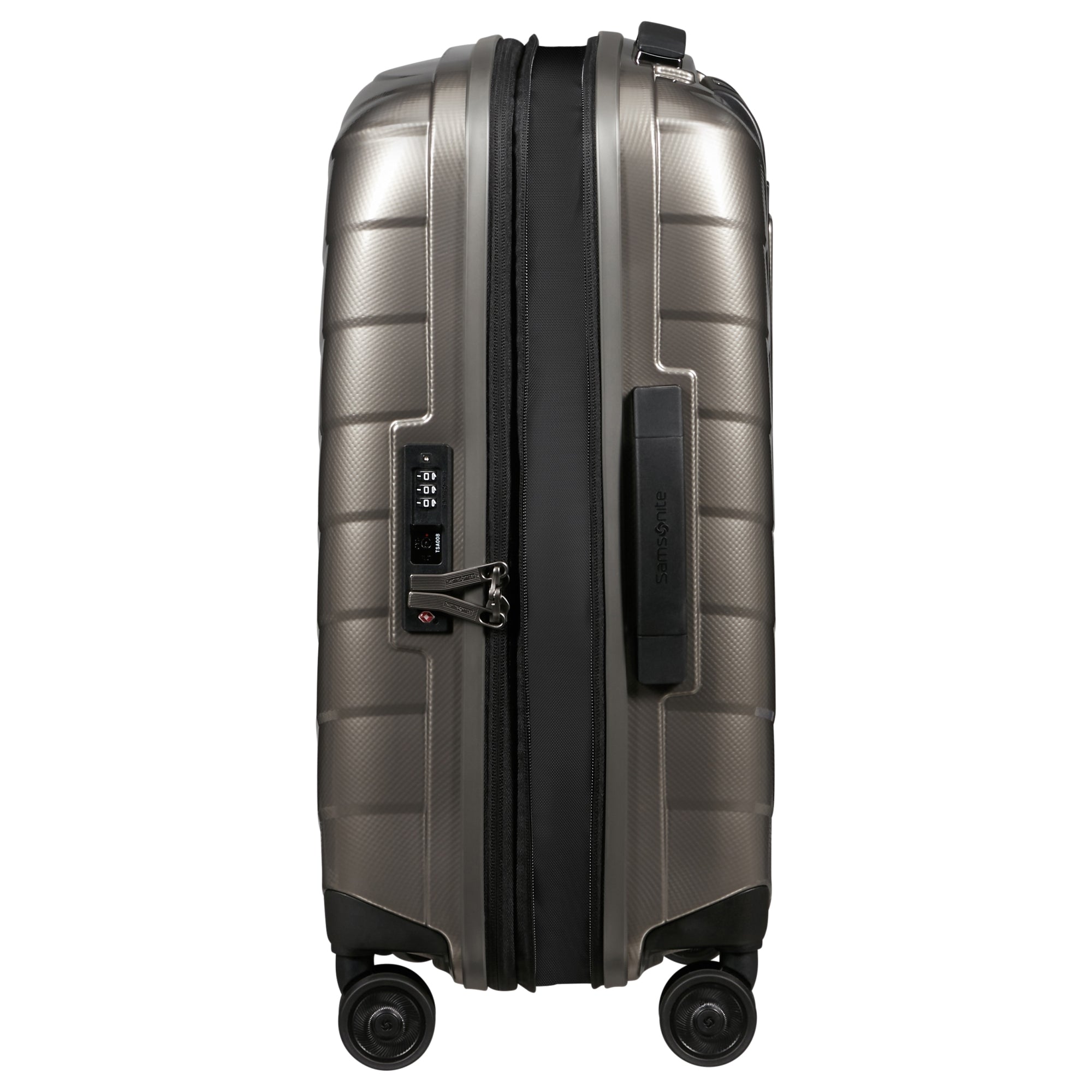 Samsonite Attrix Trolley mit 4 Rollen erweiterbar 55cm (23/26cm) Dune