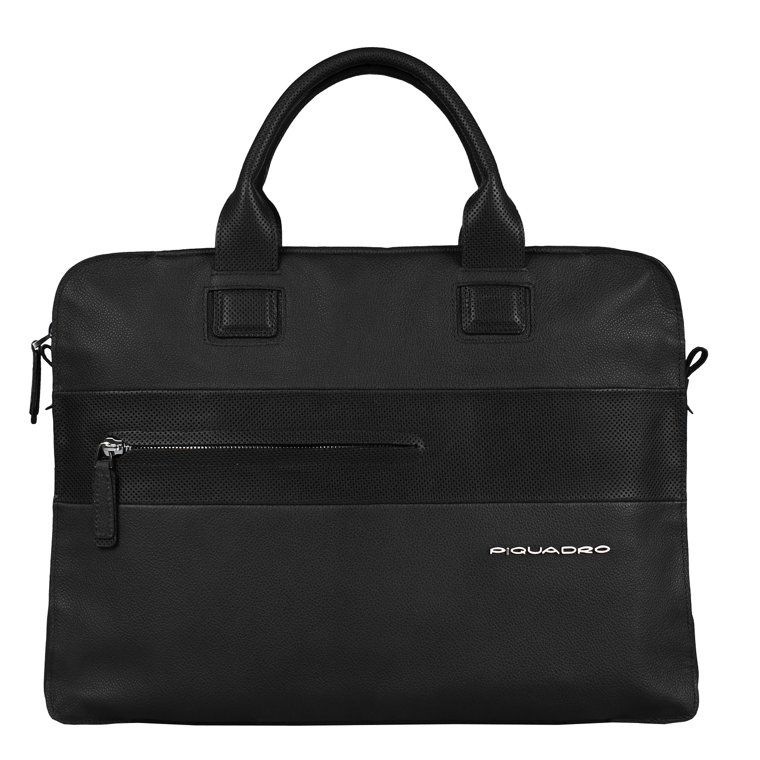 Piquadro Laszlo Doppelgriff-Laptoptasche mit Fächerfach black