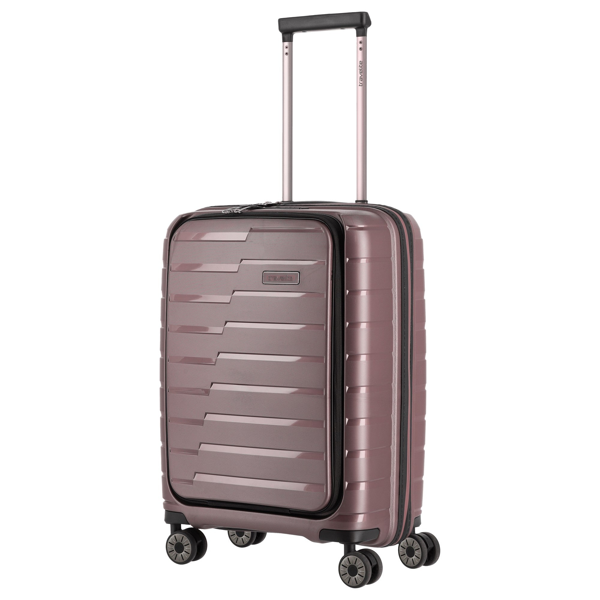 Travelite Air Base Trolley S, 4 Rollen mit Vortasche Flieder