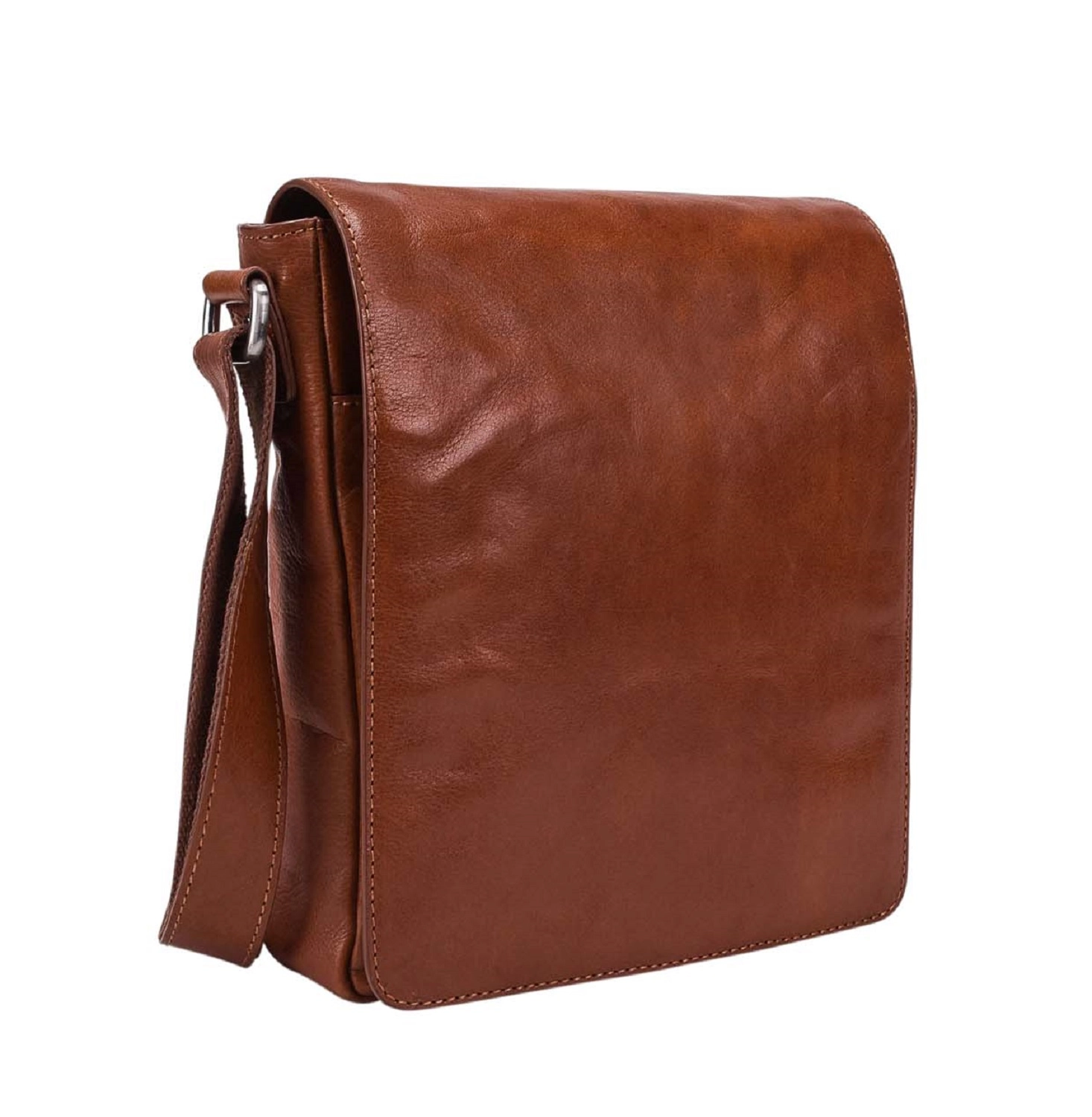 Leonhard Heyden Cambridge Leder-Umhängetasche S mit Tabletfach 10  Cognac